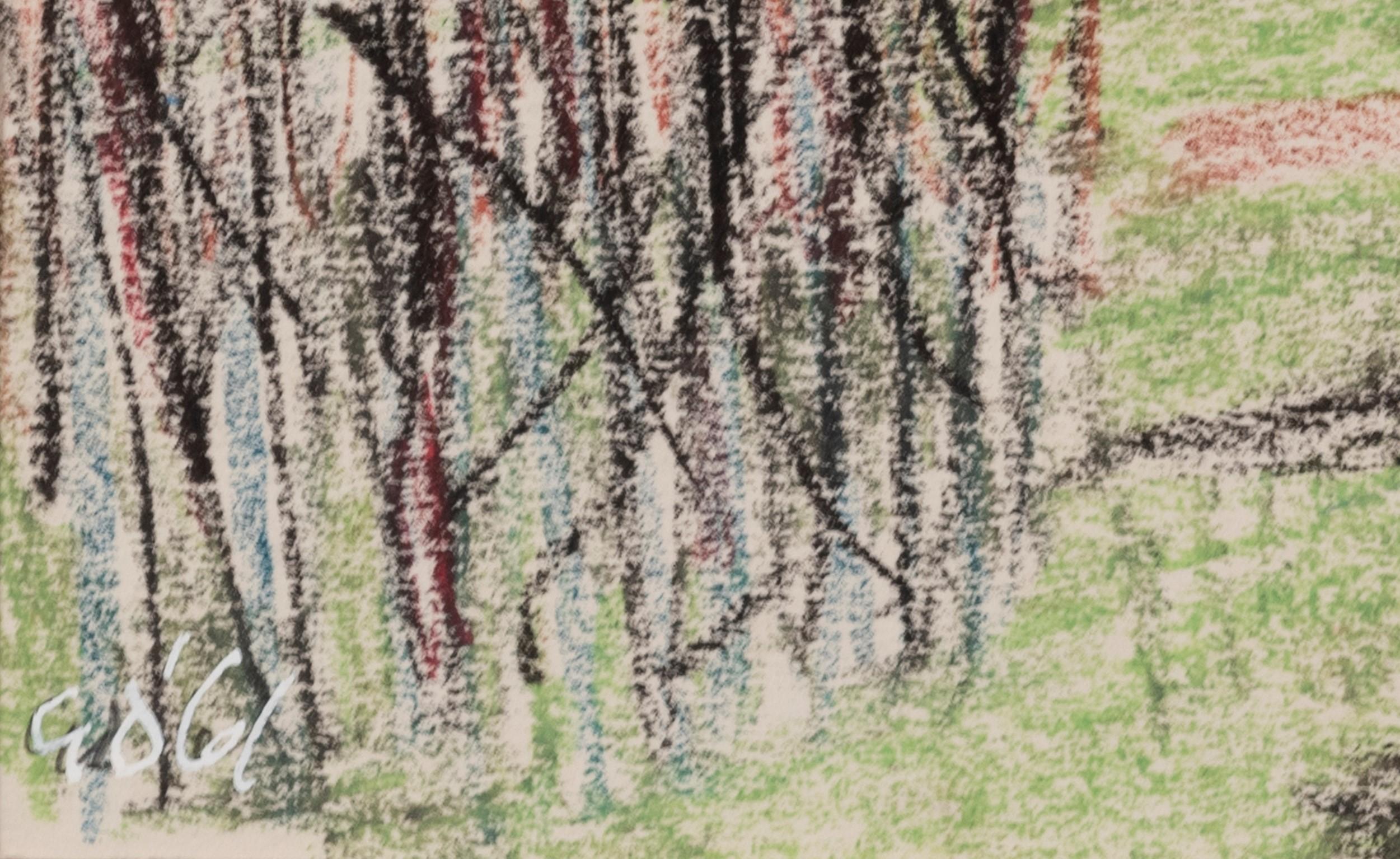 Nower's Copse - Naturalisme Painting par George Dannatt