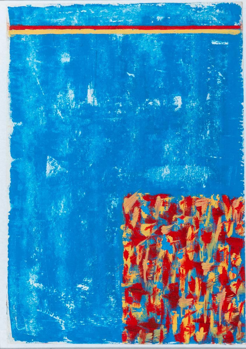 George Dannatt Abstract Painting - Open Blue
