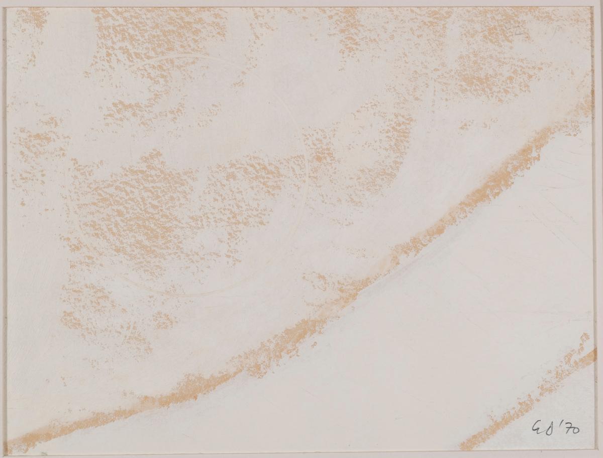 Porthmeor: Two Whites with Circle - Painting by George Dannatt