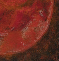 Solar No 2 Gouache on Black Paper, Abstract, Framed, Circa 1970s