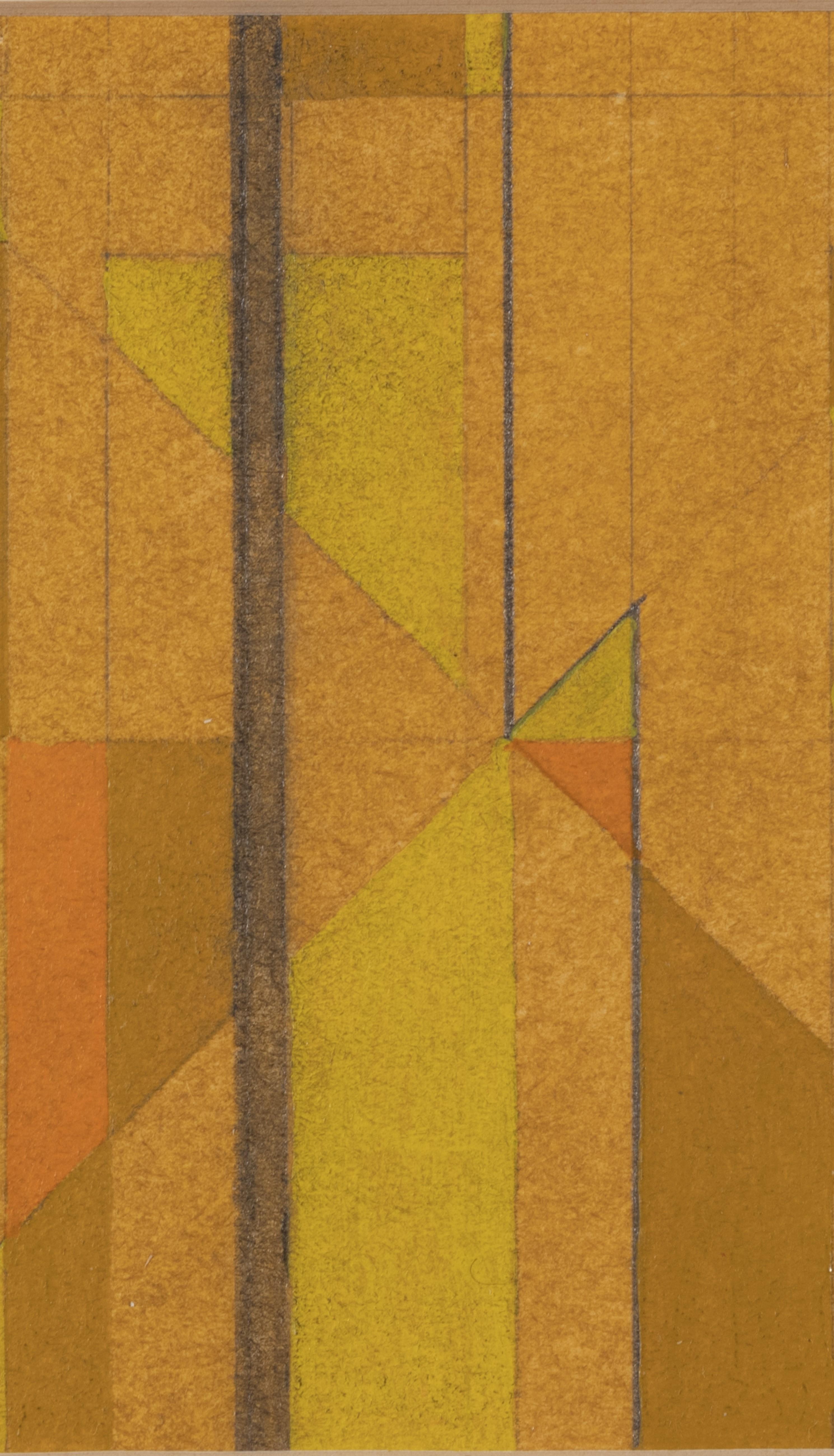 Variations on Verticals No 2 - Abstract Painting by George Dannatt