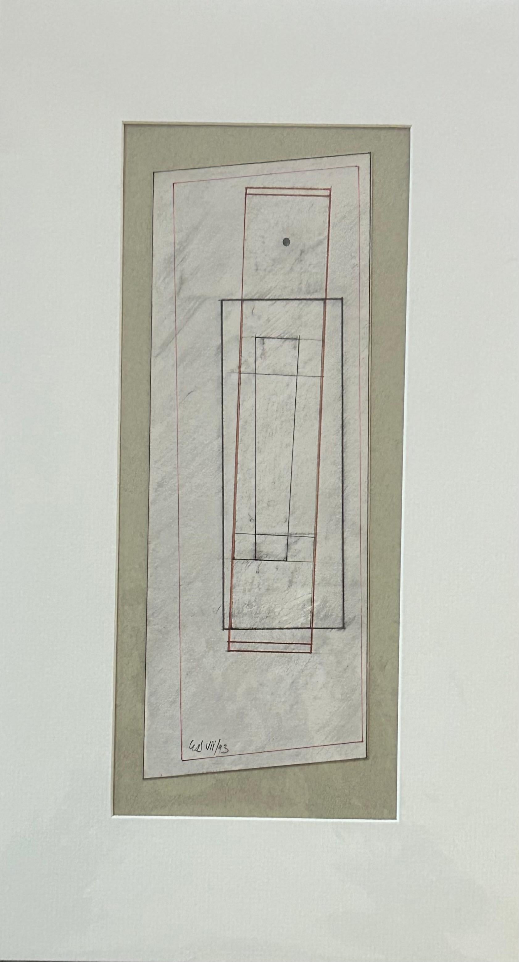 Vertical Drawing - Painting by George Dannatt