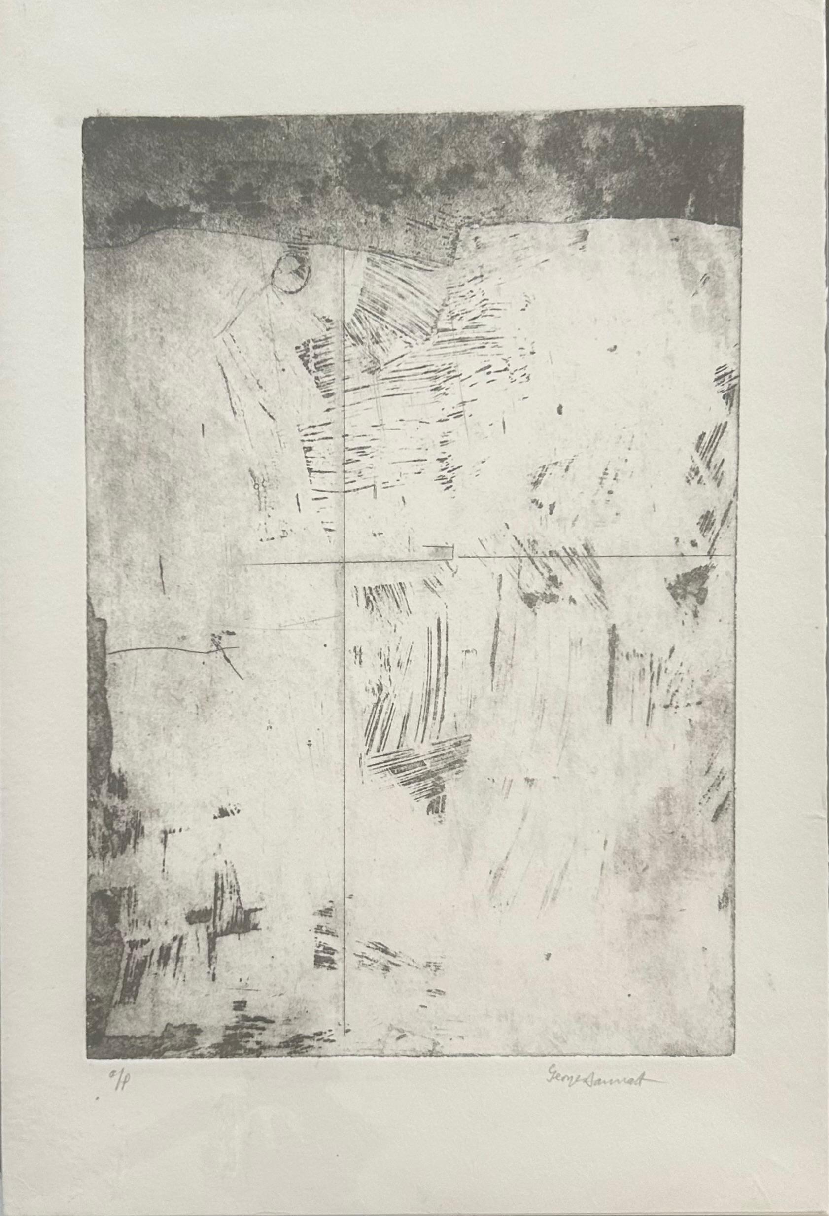 Dartmoor - Beige Abstract Print par George Dannatt