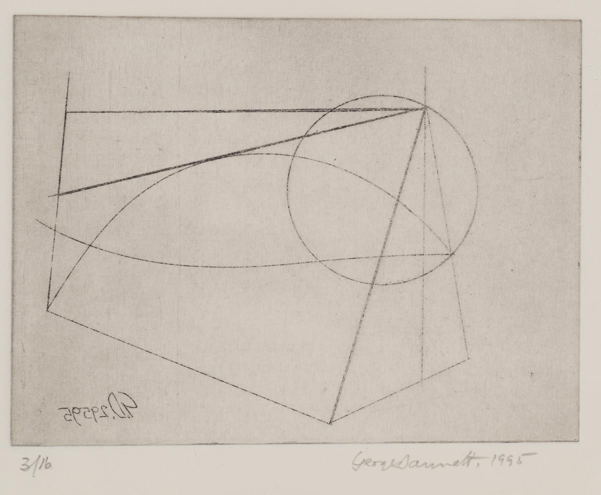 Line Drawing No.1 - Abstract Print by George Dannatt