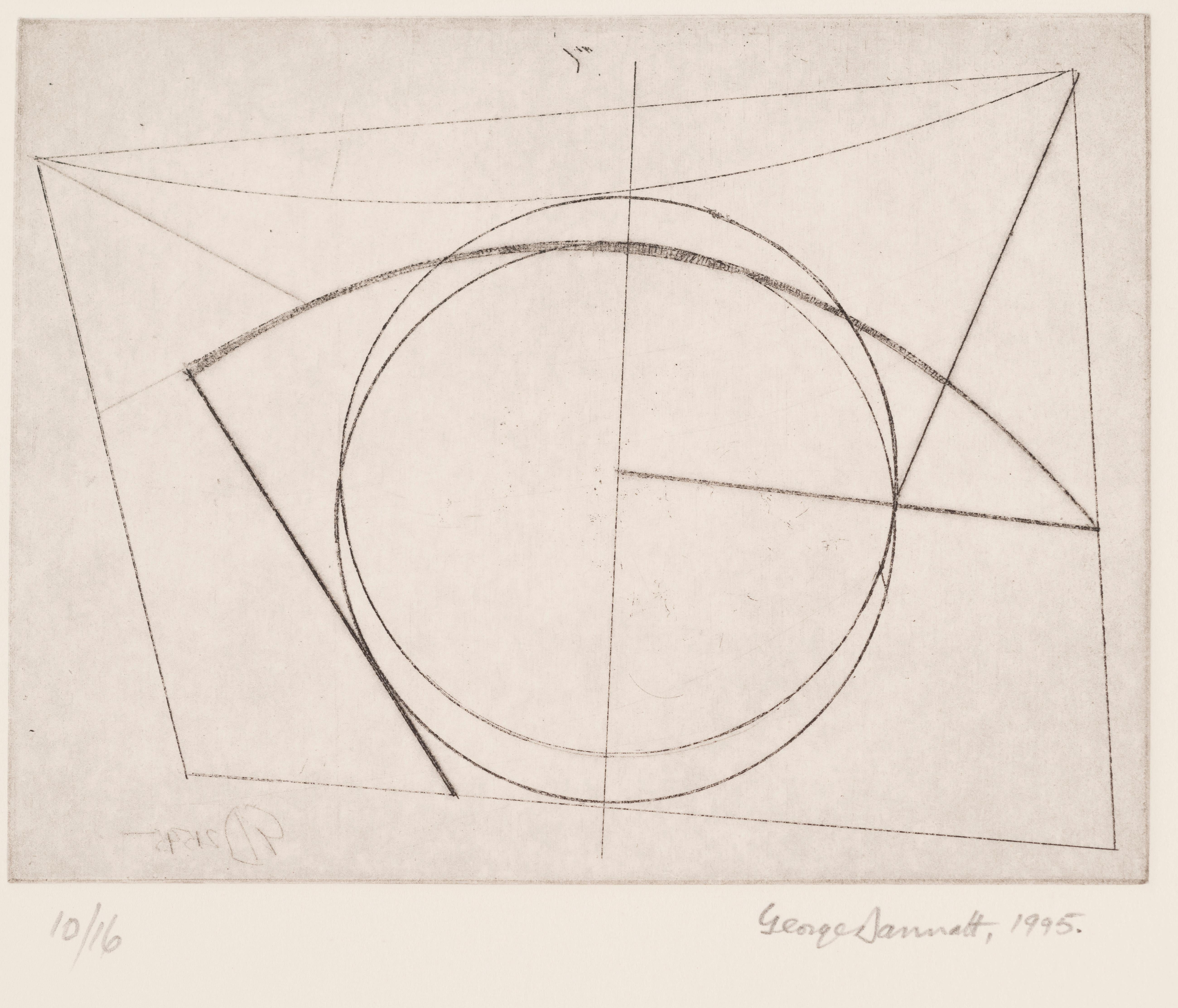 Zeichnung Nr. 2 der Linie (Abstrakt), Print, von George Dannatt