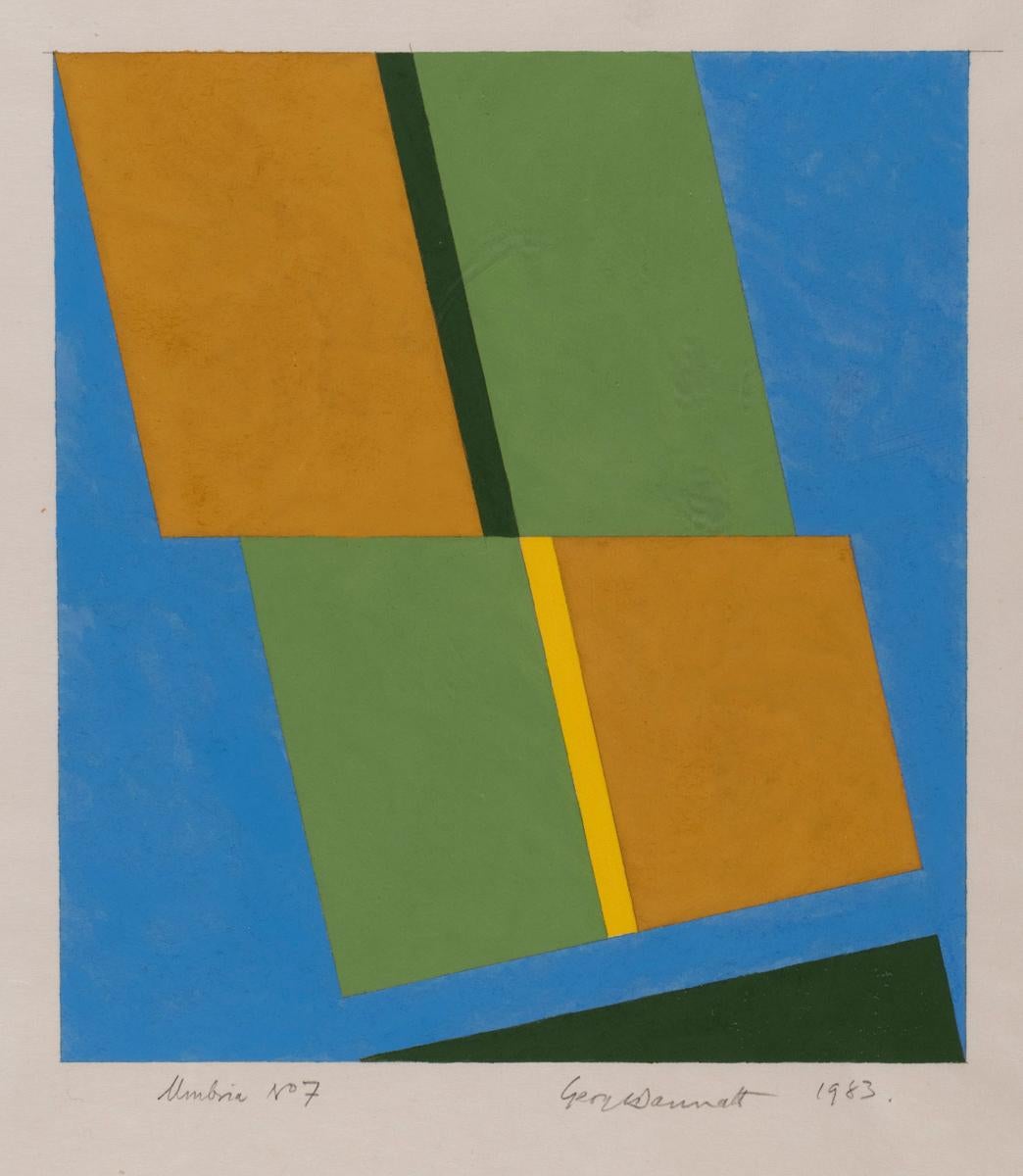 George Dannatt (1915-2009)
Umbria, 1973
Screenprint 
signed by George Dannatt
Image measures: 29.4 x 26.5cm 
Paper size: 49.0 x 42.5 cm
Editions available: A/P 39/50

George Dannatt’s long career as a painter and sculptor ended with the artist’s