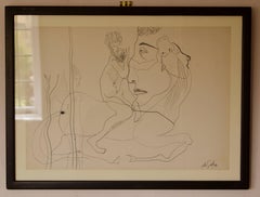 Abstract Man on Horse - Early 20th Century Abstract Piece by George De Goya
