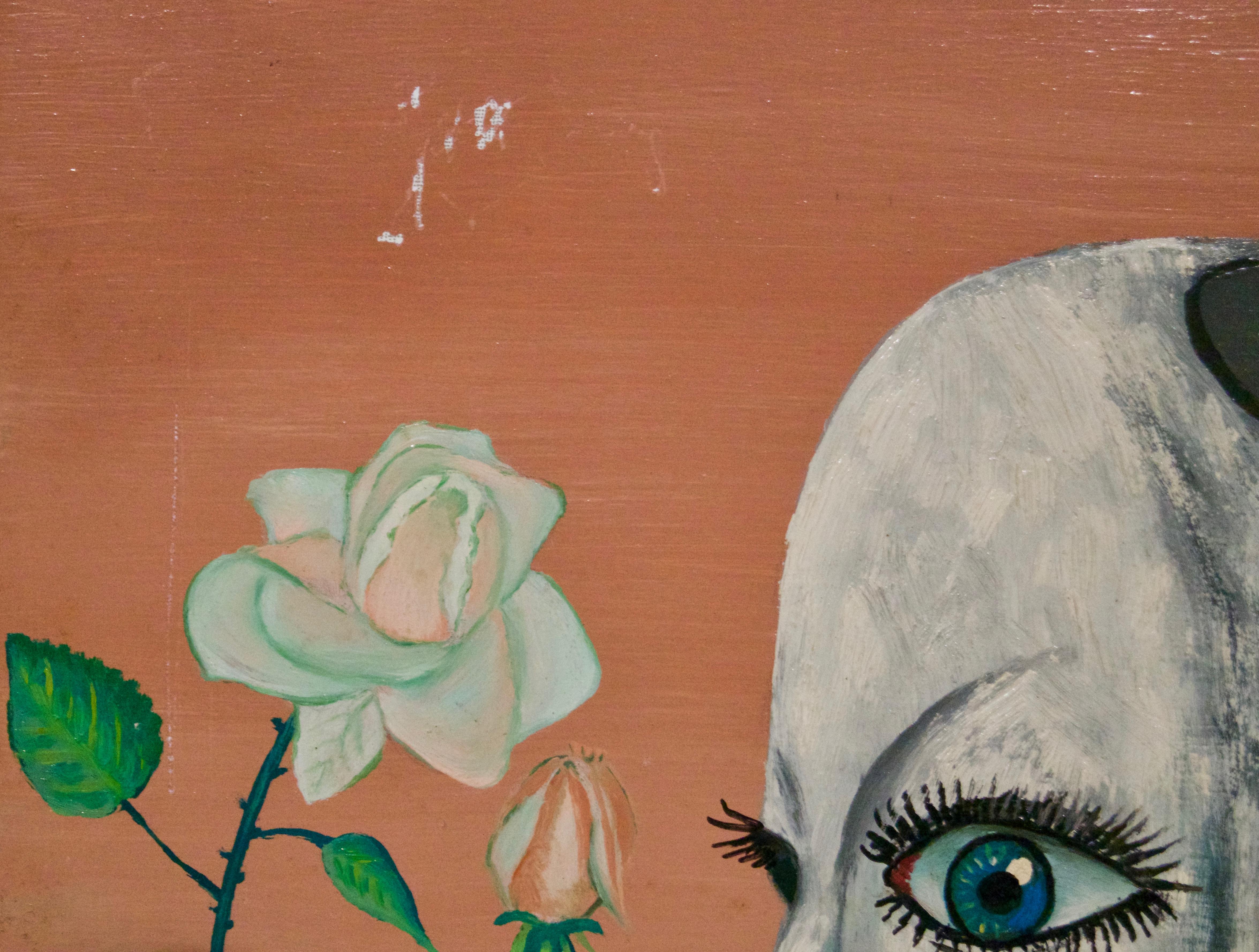 The Star of the Three Ways - 20th Century Oil on Wood Abstract by De Goya For Sale 2