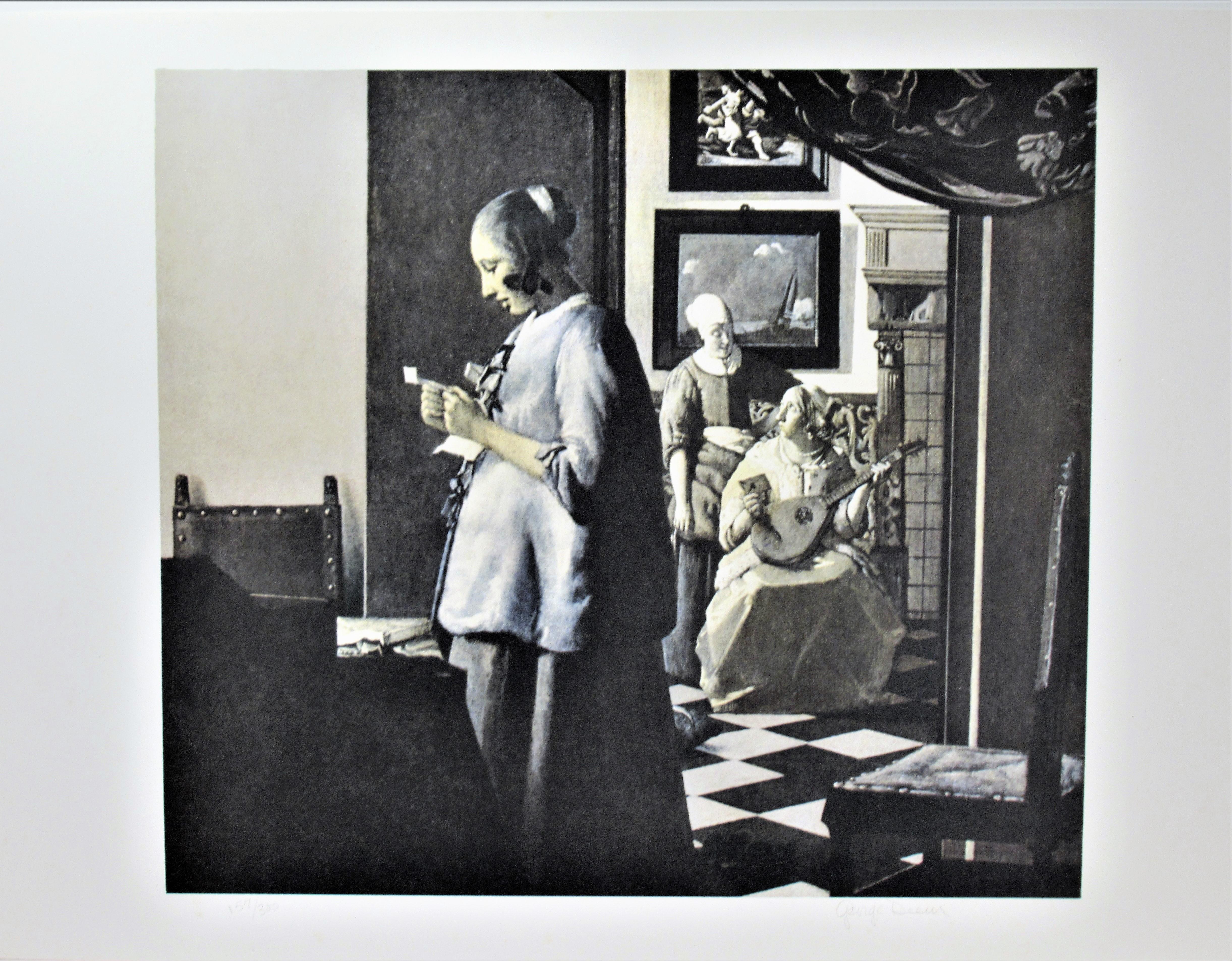 George Deem Figurative Print - A Letter from Picasso