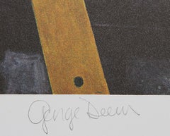 Dutch Portrait in Vermeer's Easel, Lithograph by George Deem