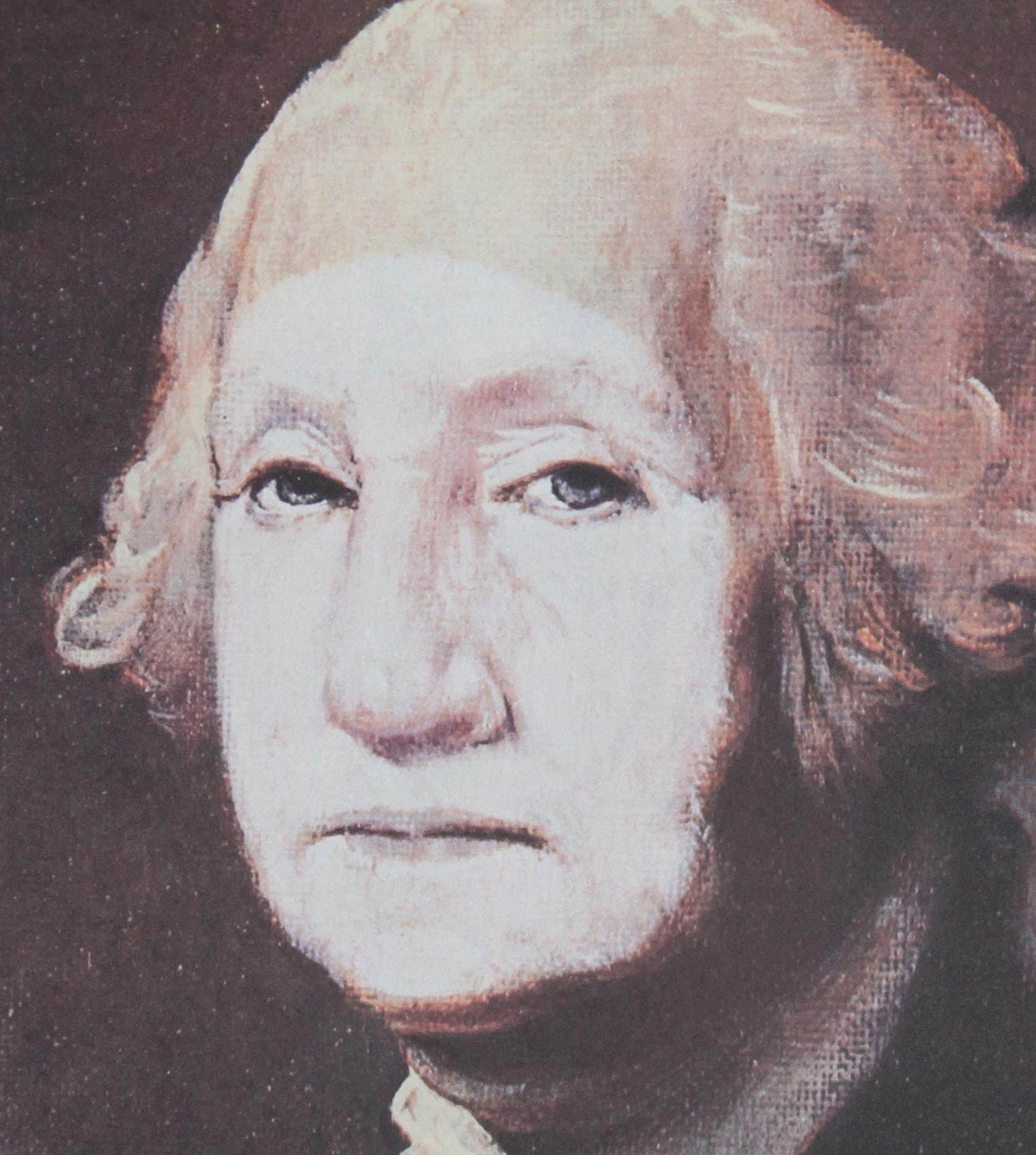 George Washington with Powder, lithographie de portrait de George Deem en vente 1