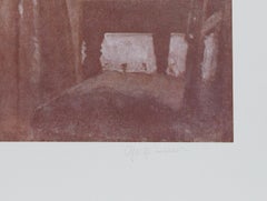 Mondrian with Vermeer, Conceptual Art Lithograph with Screenprint by George Deem