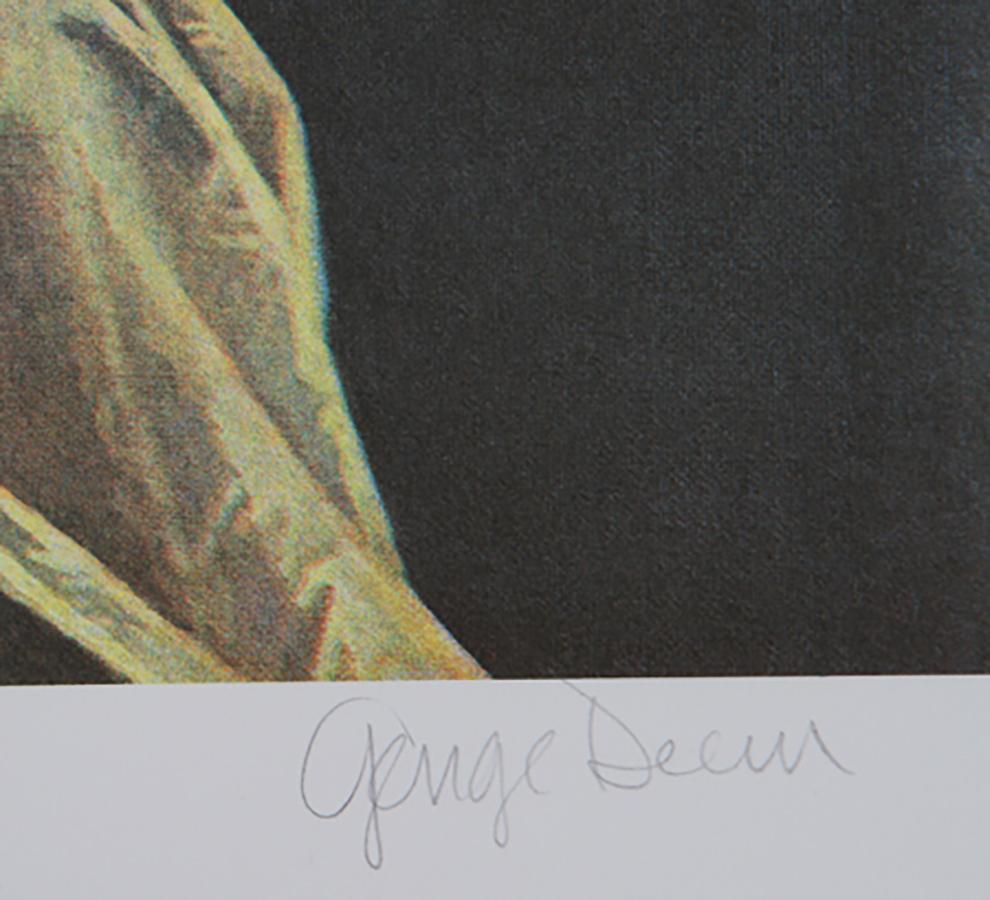 Artist: George Deem
Title: Primary Vermeer
Year: circa 1979
Medium: Lithograph, signed and numbered in pencil
Edition: 300, AP 40
Image Size: 19 x 17 inches 
Paper Size: 25.5 in. x 20.5 in. (64.77 cm x 52.07 cm)