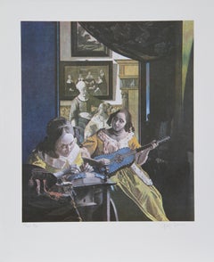 Primary Vermeer, Lithograph by George Deem