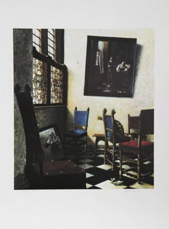 Vermeer's Moving, Pop Art Lithograph by George Deem