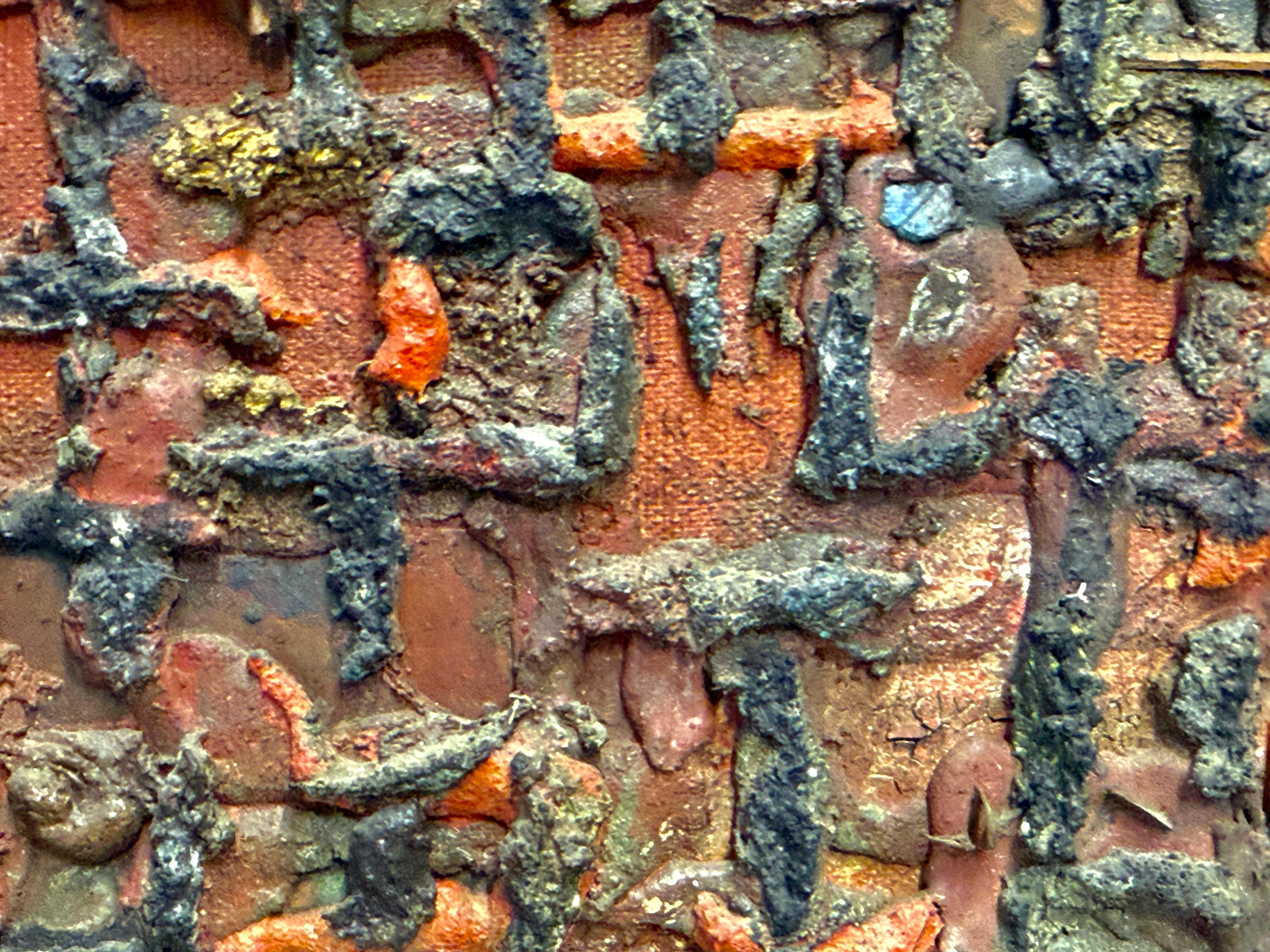 George Dergalis 1961 Construcción en técnica mixta Alto relieve Abstracto en venta 3