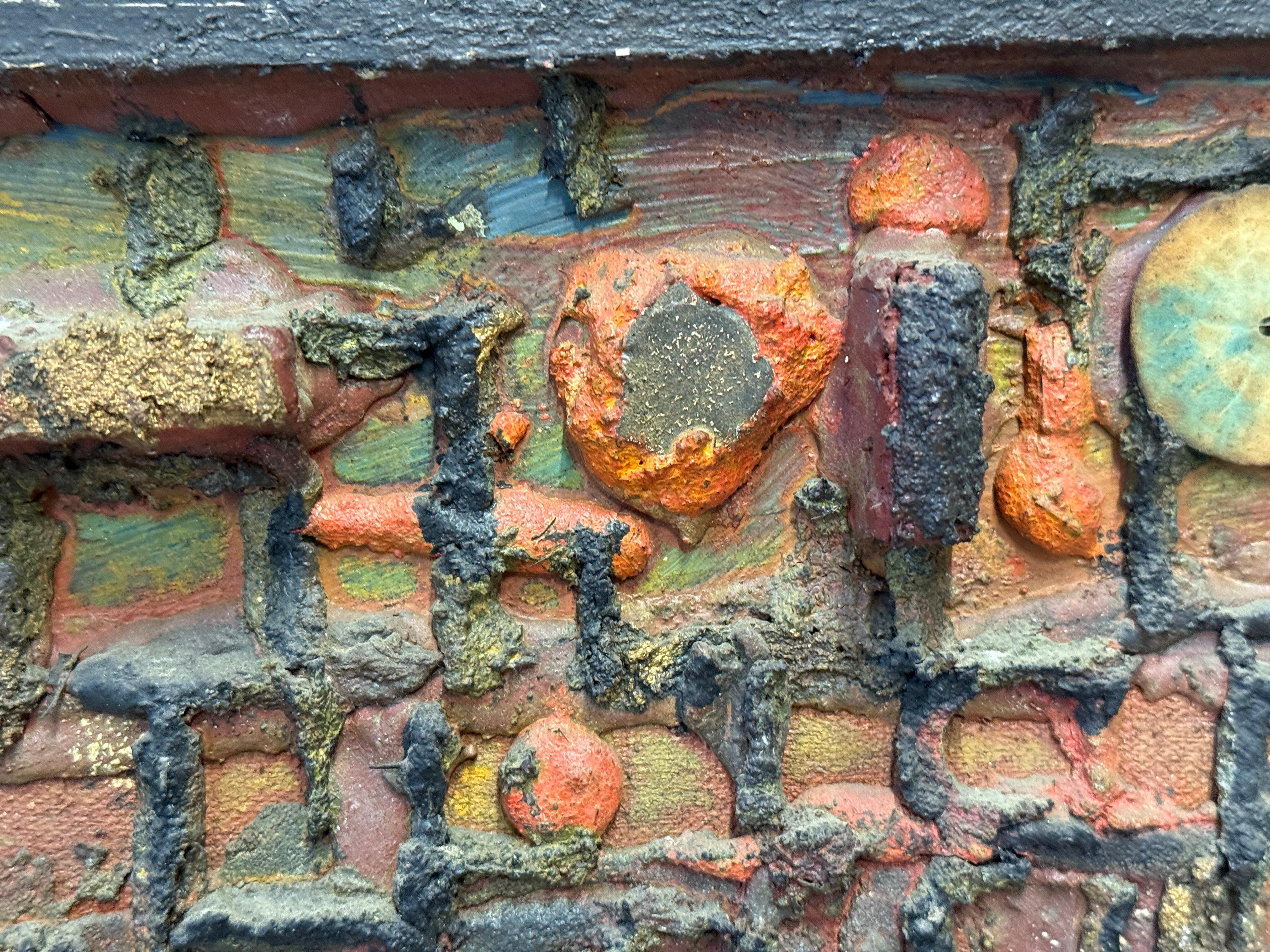 George Dergalis 1961 Construcción en técnica mixta Alto relieve Abstracto en venta 5