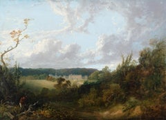 Vista de Bramham Park desde el este, c. 1829
