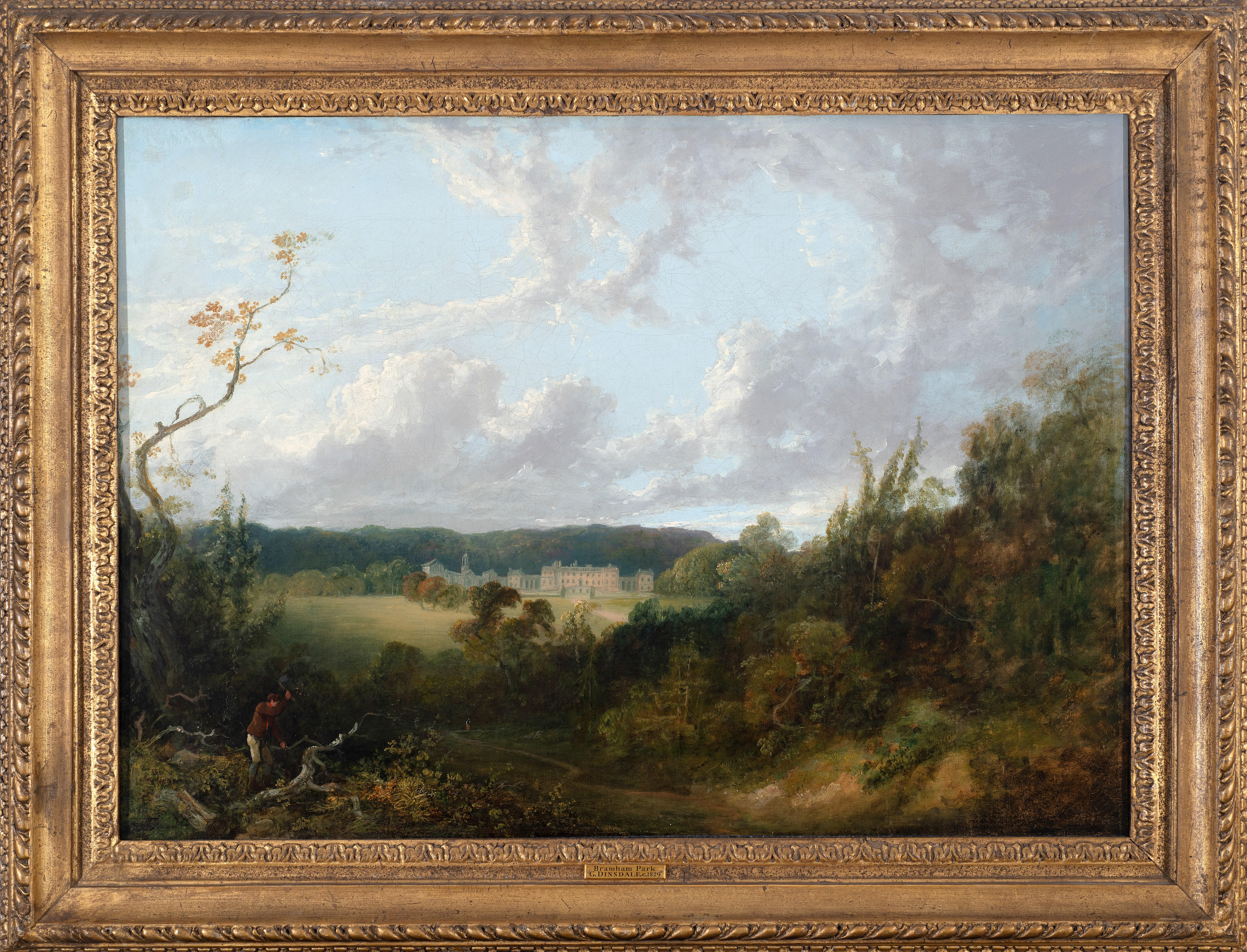 George Dinsdale Landscape Painting - View of Bramham Park from the east, c. 1829