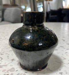 George E. Ohr Signed Biloxi Mississippi Art Pottery Multi-Glazed Ceramic Vase