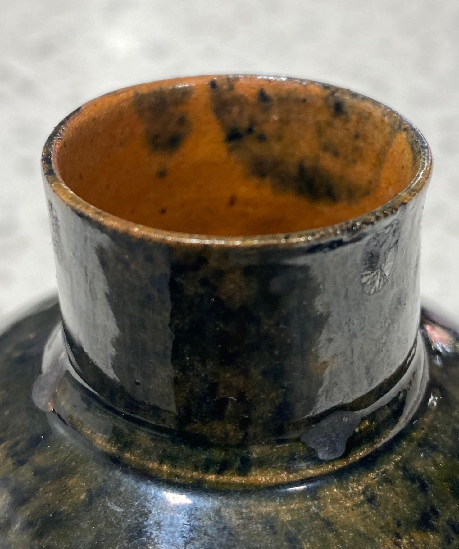 American George E. Ohr Signed Biloxi Mississippi Art Pottery Multi-Glazed Ceramic Vase