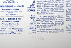 Paris Review, Silkscreen by George Ortman 1965