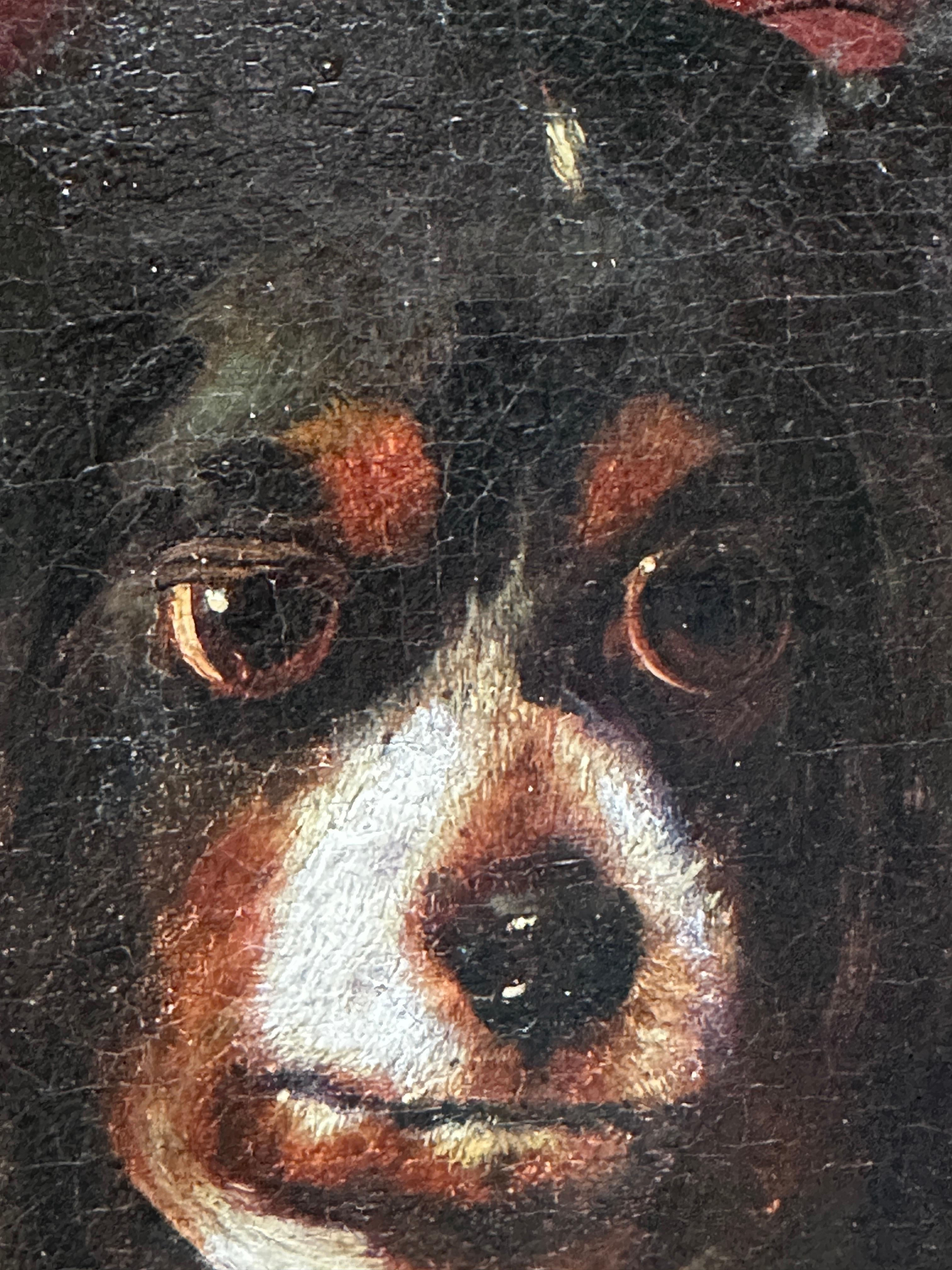 King Charles Cavalier Spaniel, 19th century English portrait of a dogs head For Sale 2