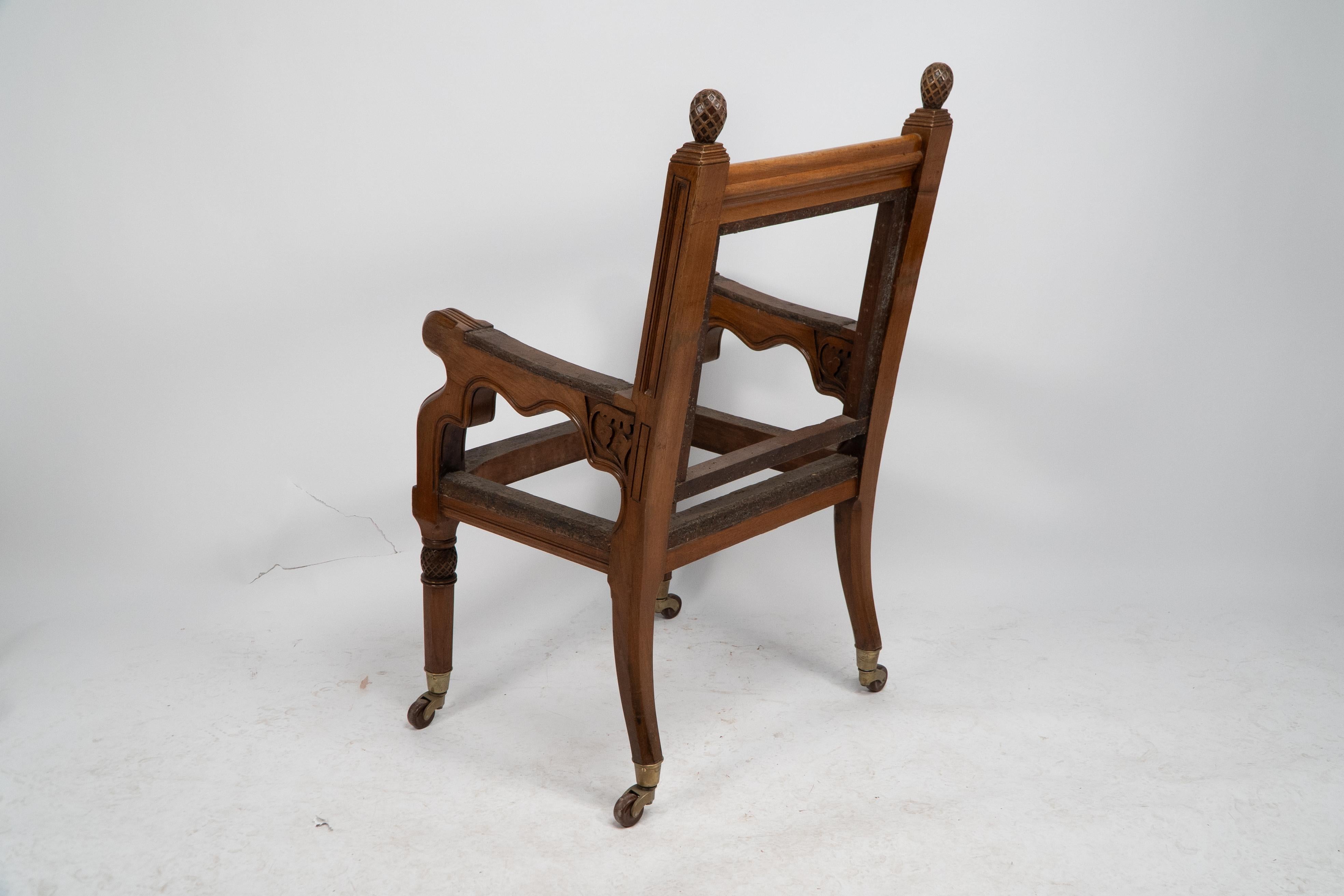 George Edmund Street. Judges armchair designed for The Royal Courts of Justice. For Sale 8