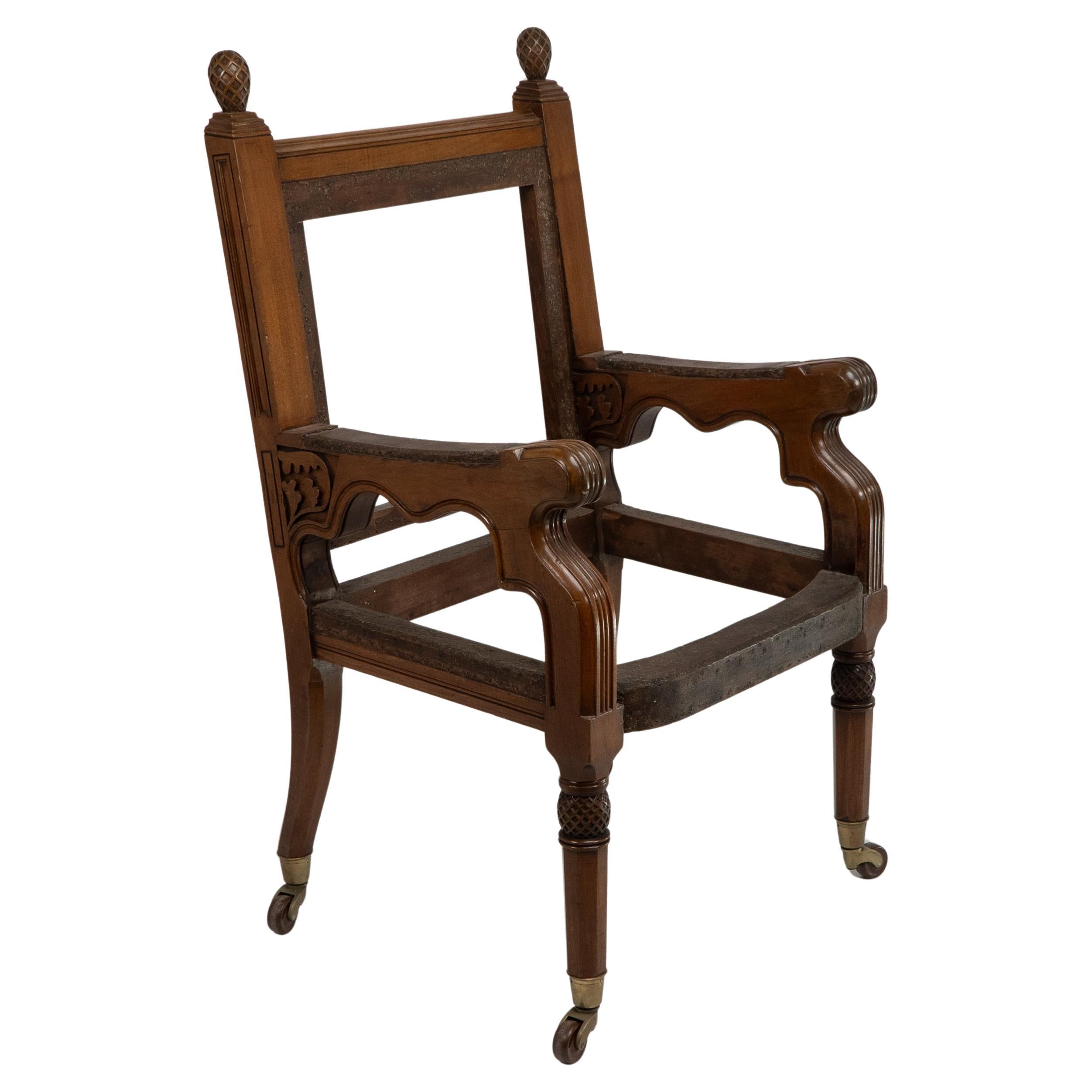 George Edmund Street. Fauteuil Judges conçu pour les Cours royales de justice.