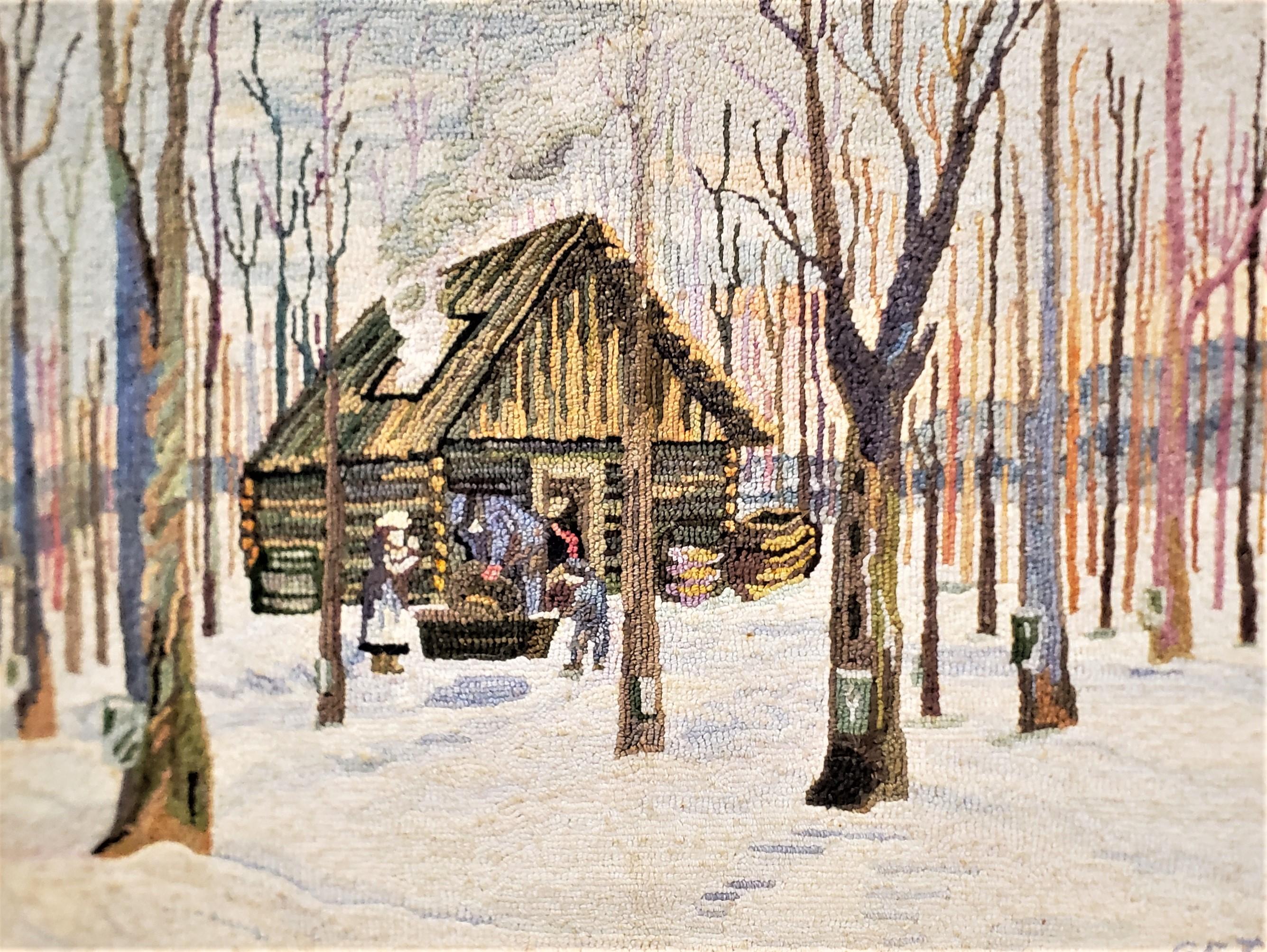 winter scene tapestry