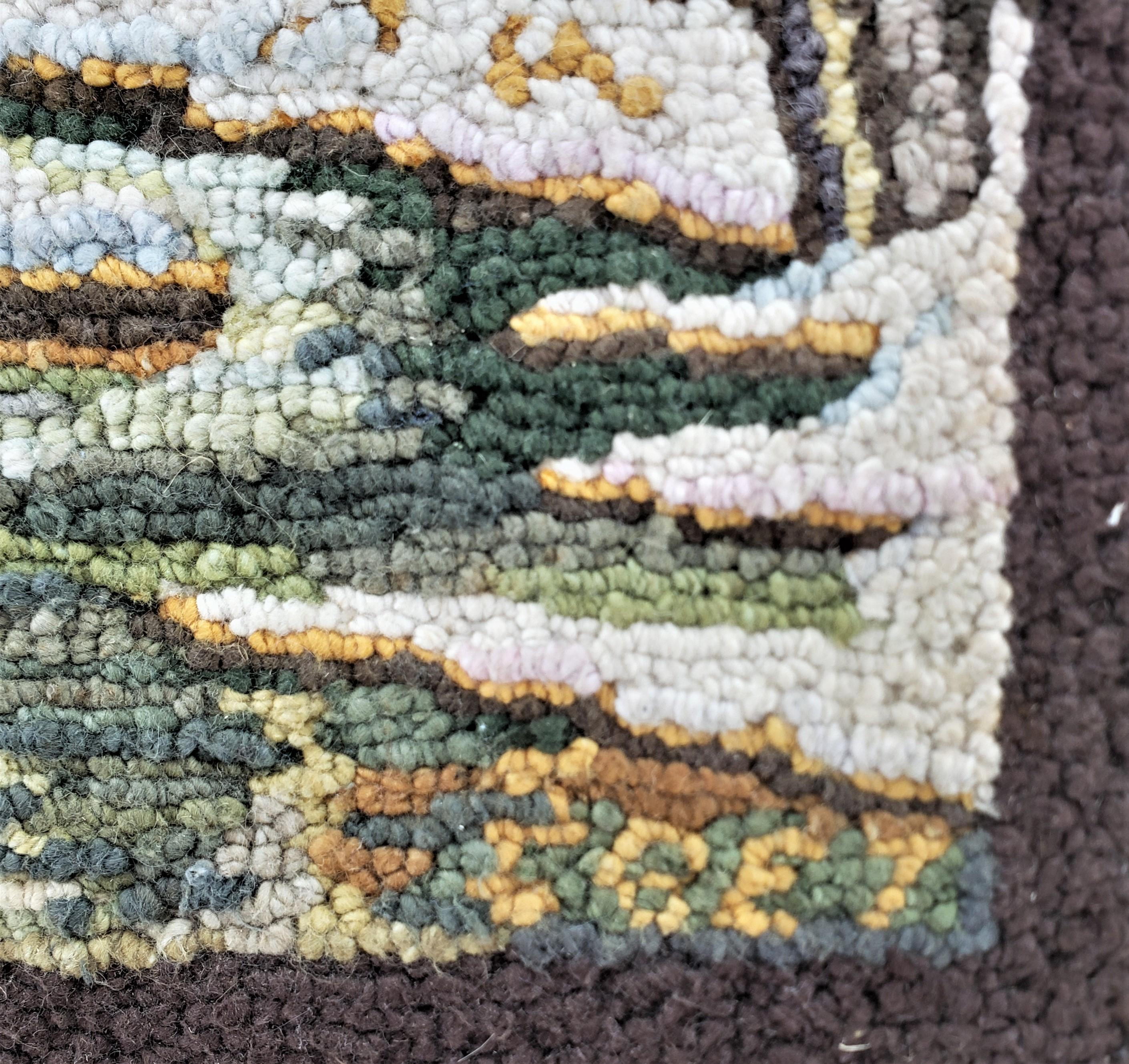 George Edouard Tremblay Volkskunst-Teppich mit Kapuze, Matt oder Wandteppich mit Kapuze im Zustand „Gut“ im Angebot in Hamilton, Ontario