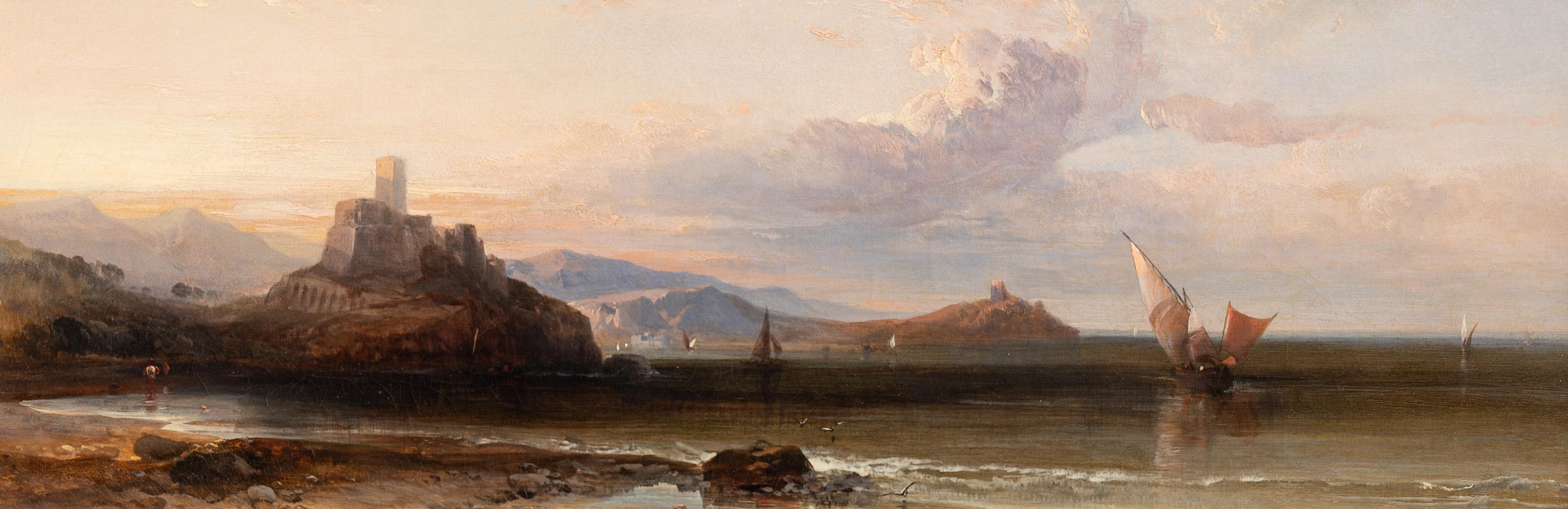 Un paesaggio costiero - Painting di George Edwards Herring