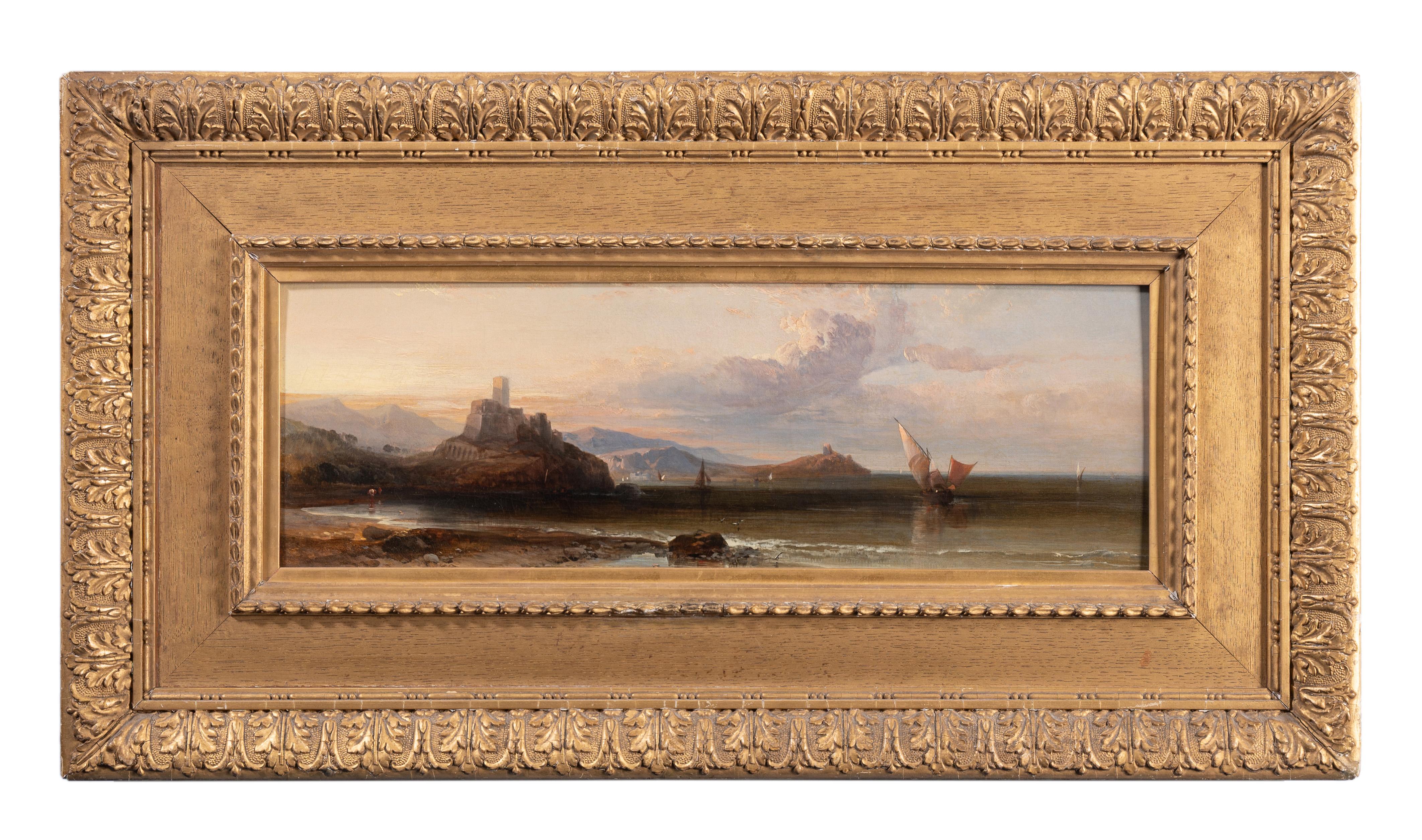 Landscape Painting di George Edwards Herring - Un paesaggio costiero