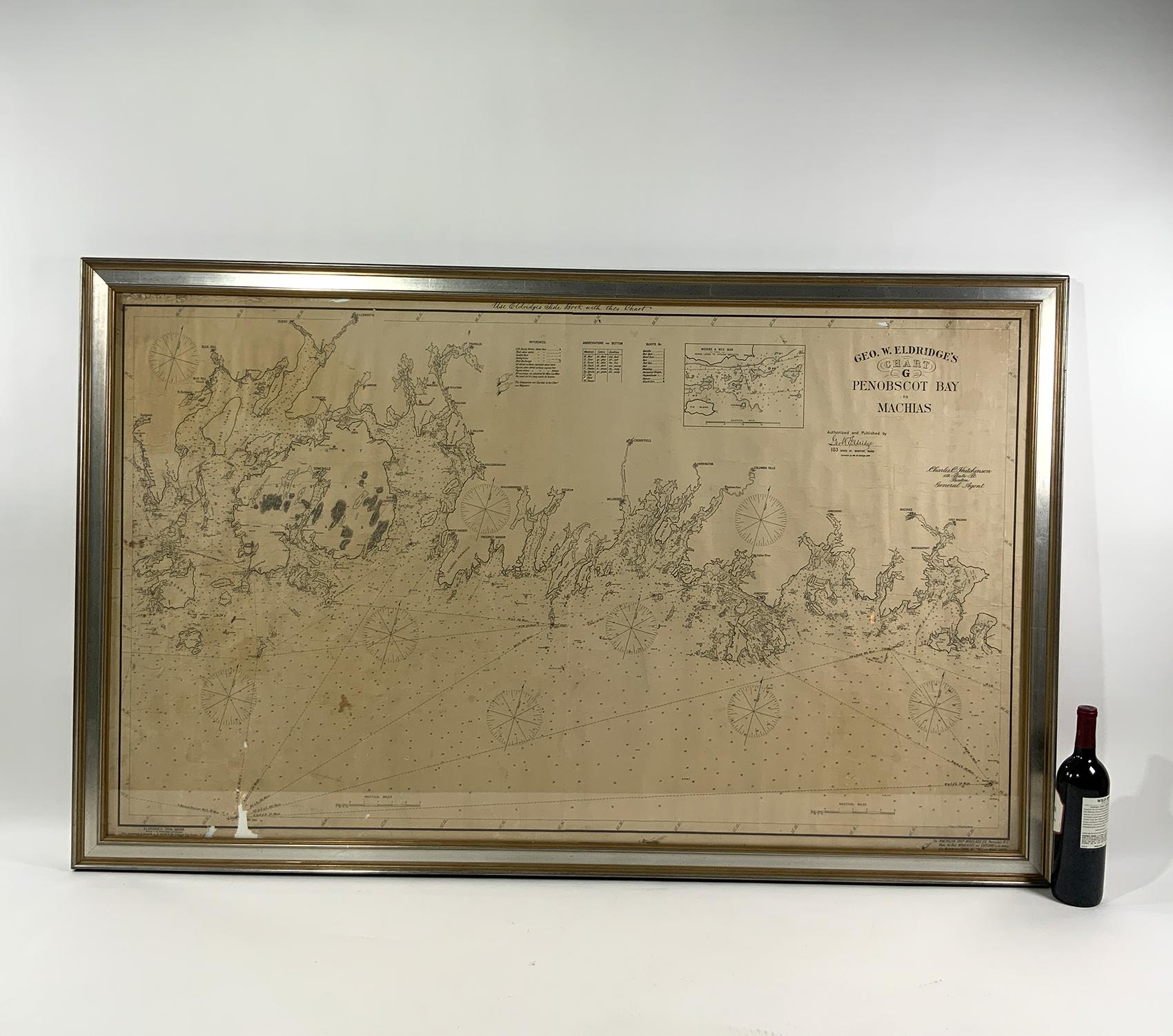 American George Eldridge in 1898 Chart of Maine Coast