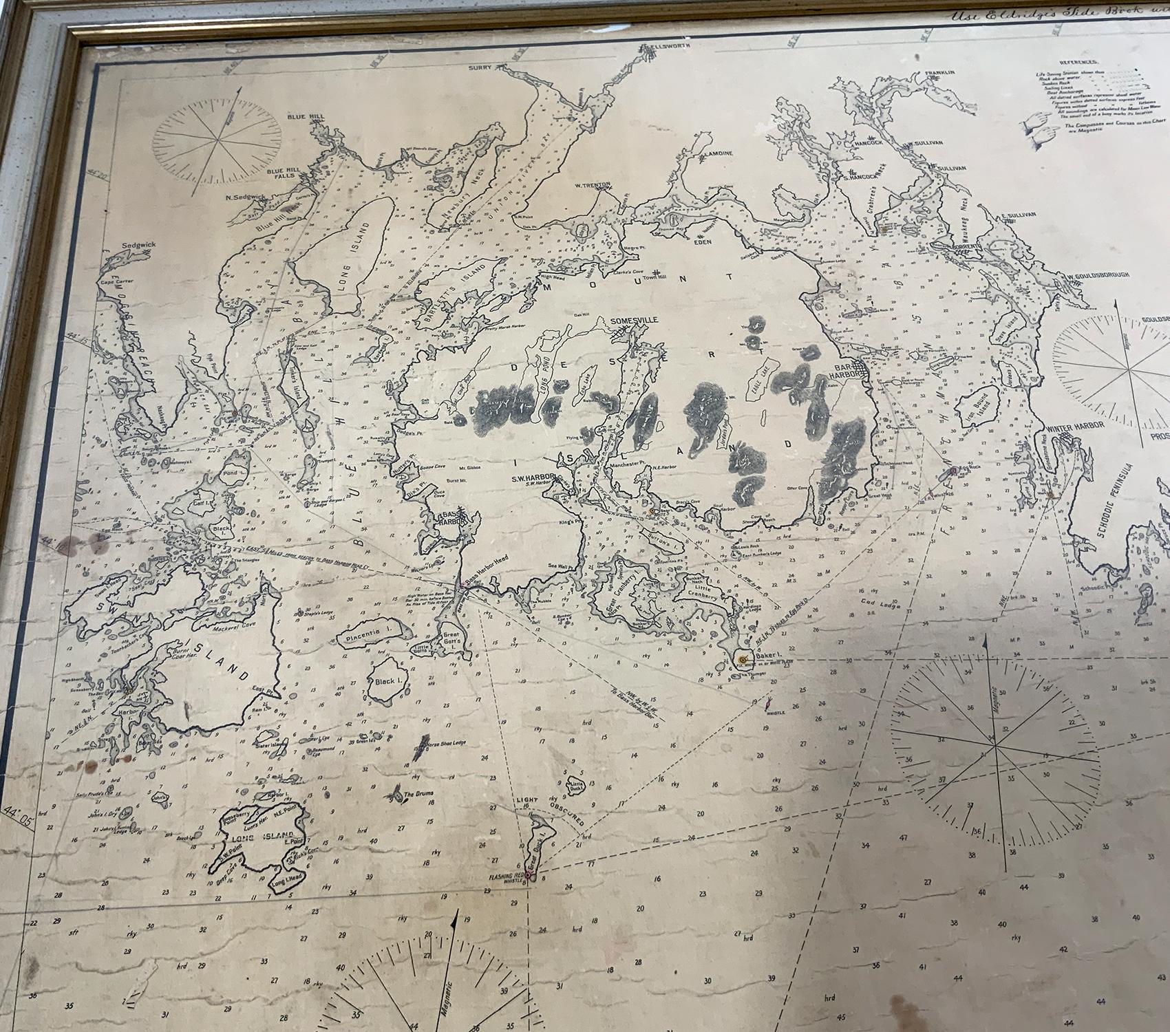 George Eldridge in 1898 Chart of Maine Coast 3