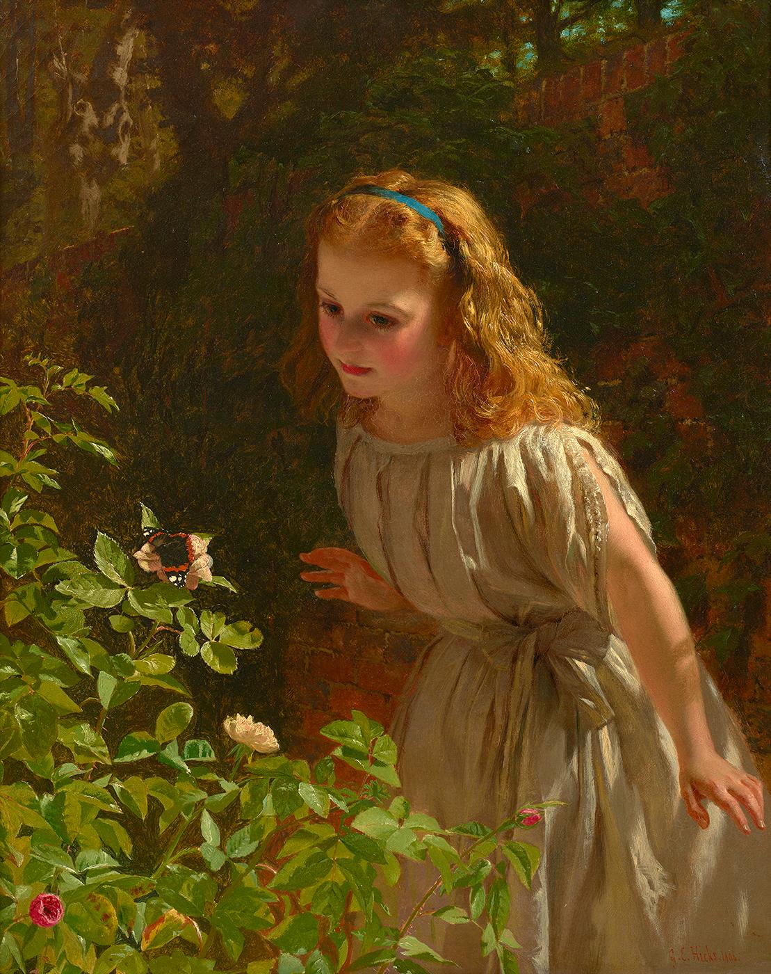 George Elgar Hicks The Butterfly 1866 For Sale At 1stDibs george-elgar-hicks-the-butterfly-1866-for-sale-at-1stdibs