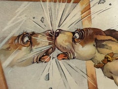 "If You See a Good Thing, Go For It!" Satirical Print by George Studdy