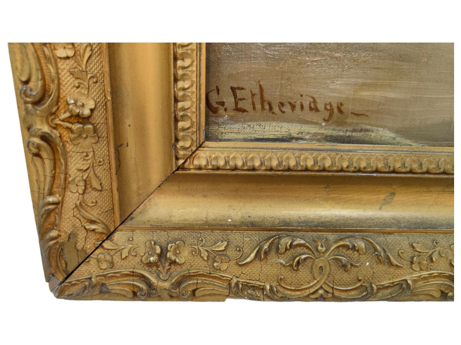 George Etheridge, huile sur toile.
C'est une huile sur toile de l'artiste : George Etheridge. Une de ses œuvres est exposée à : Musée et galerie d'art du château de Cyfarthfa.
Mesures totales : 74x63 cm.