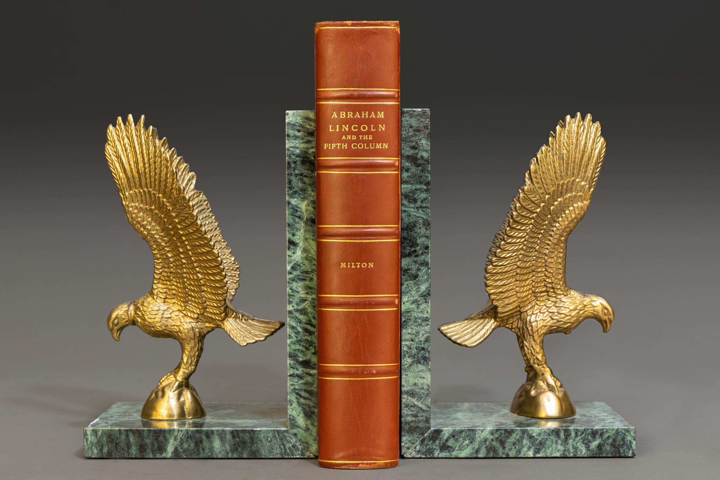 1 volume. 

Inscribed and signed by The Author.
Bound in 3/4 tan calf, cloth boards, top edges gilt, raised bands, gilt panels.

Published: New York: The Vanguard Press, 1942. First Edition. 

Measures: H 9 1/4”, D 6 1/2”, W 1 3/4”.
