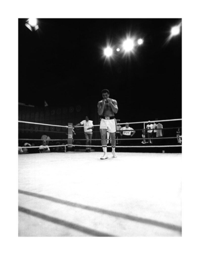 George Fischer Black and White Photograph - Muhammad Ali Preparing for the "Thrilla in Manila"