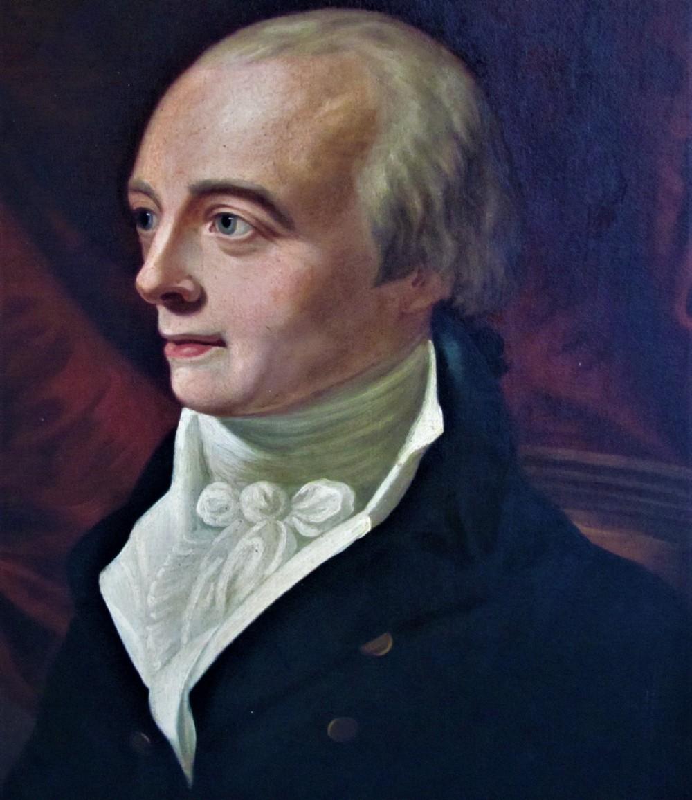 19th century  Portrait Spencer Perceval Attributed To George Francis joseph  - Painting by George Francis Joseph