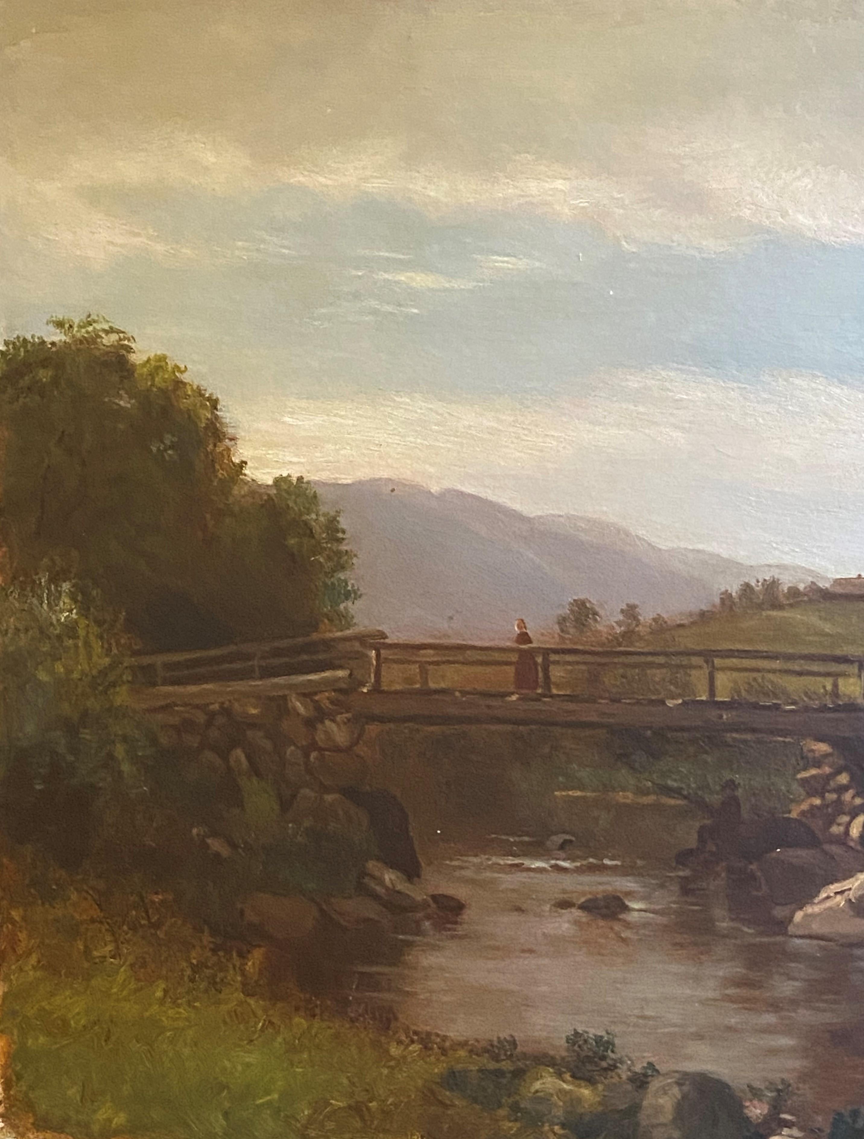 George Frank Higgins, American born 1850 Landscape. For Sale 1