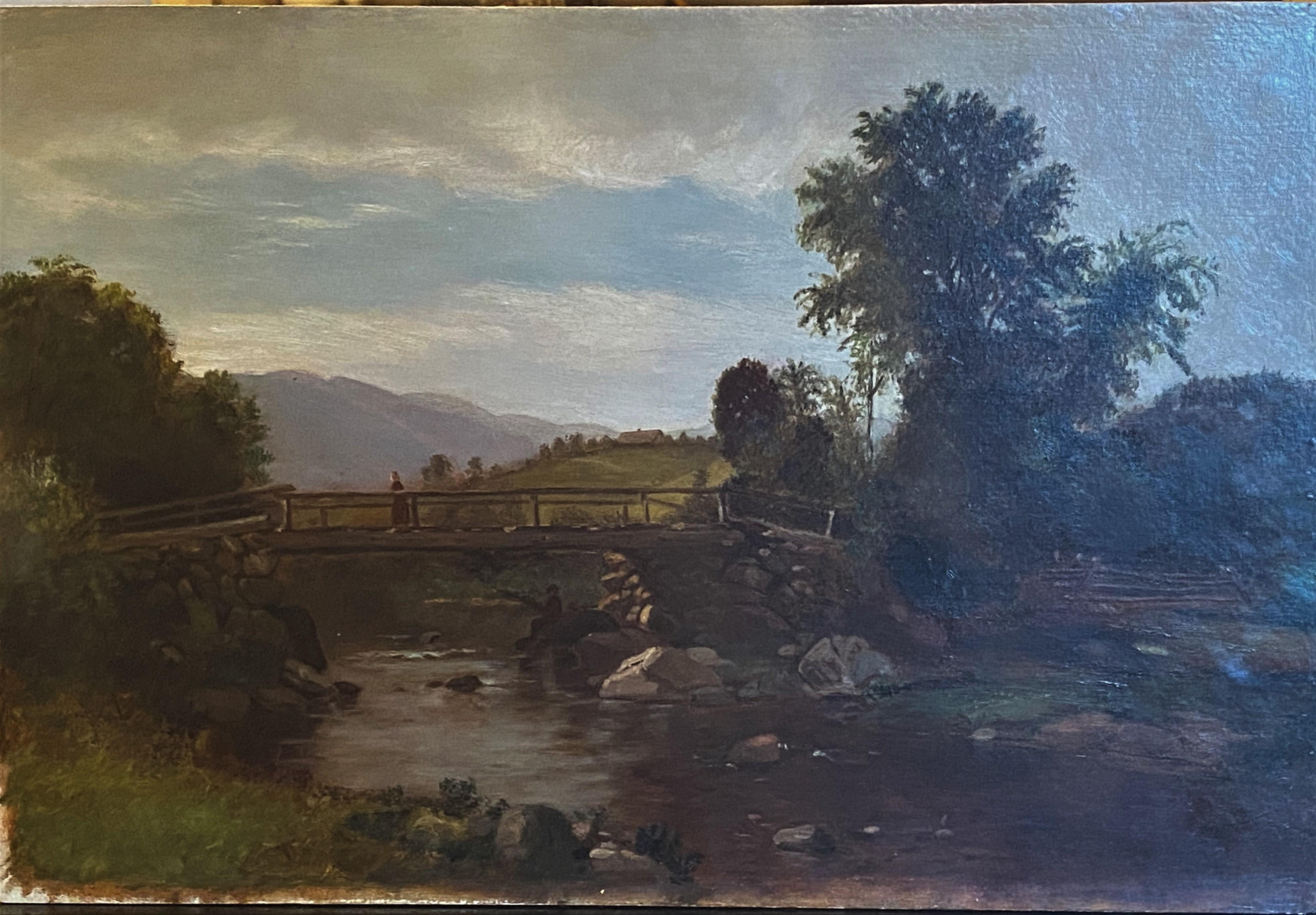 George Frank Higgins, amerikanische geborene Landschaft aus dem Jahr 1850. im Angebot 1