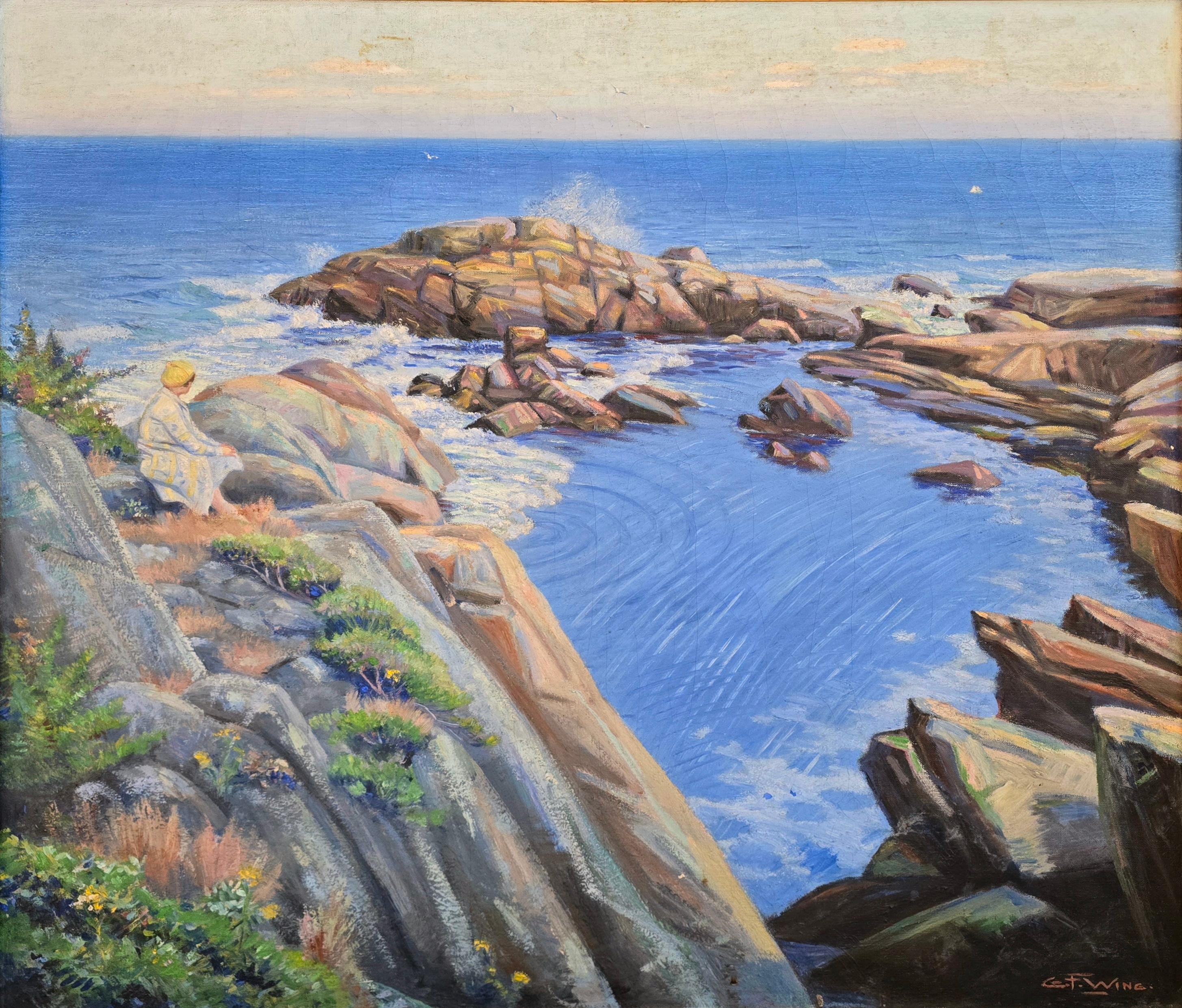 George Franklin Wing Landscape Painting - A Fair Day - Ogunquit