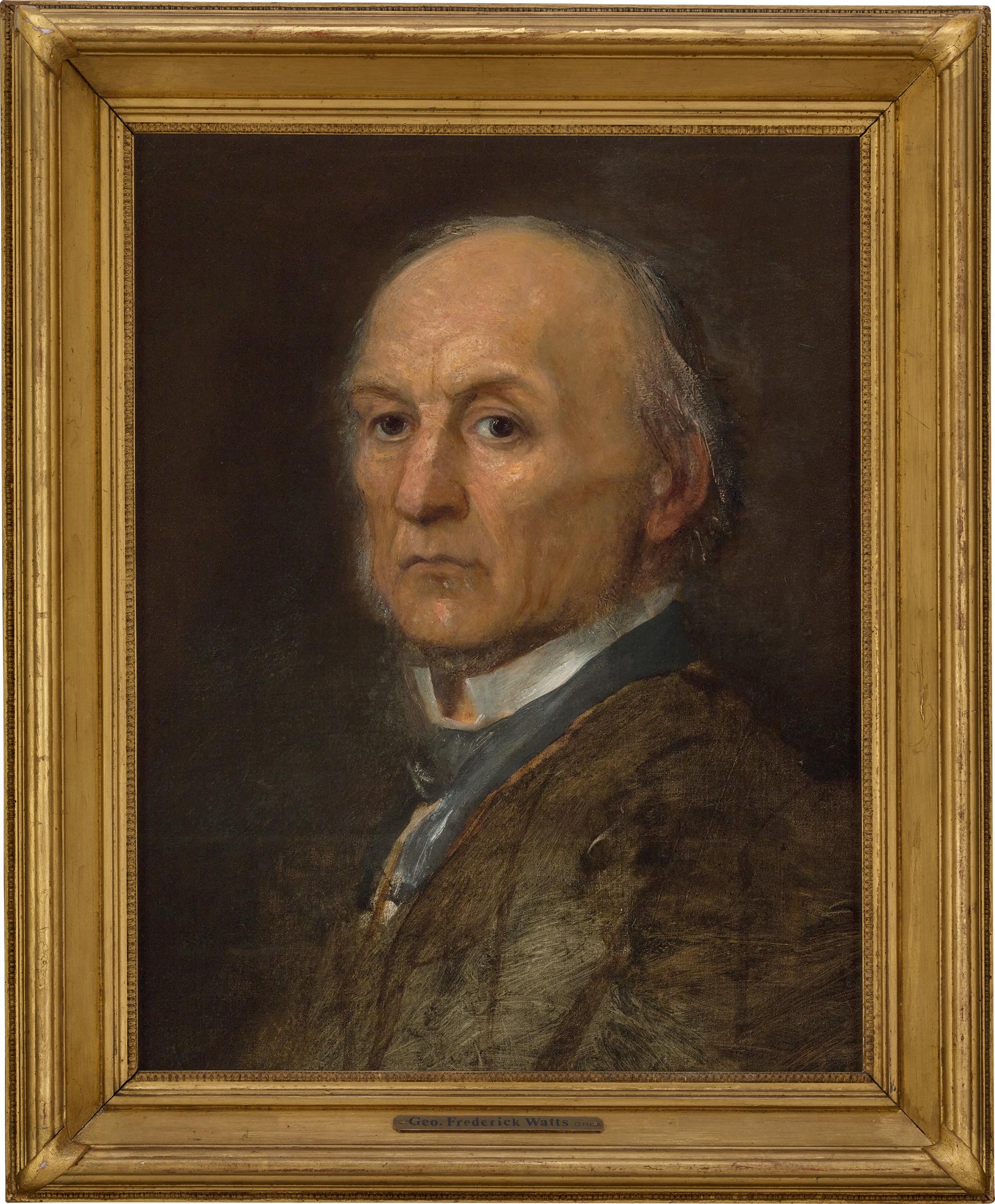 Portrait du Premier ministre William Ewart Gladstone par George Frederic Watts - Painting de George Frederic Watts OM RA