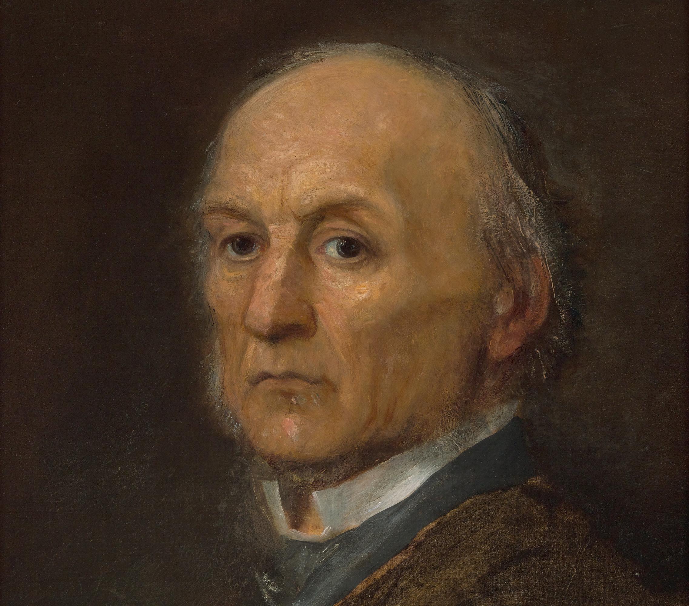 George Frederic Watts
1817-1904  British

Portrait of Prime Minister William Ewart Gladstone

Oil on canvas

This exceptional portrait captures the stately likeness of the famed “Grand Old Man” of British politics, Prime Minister William Ewart