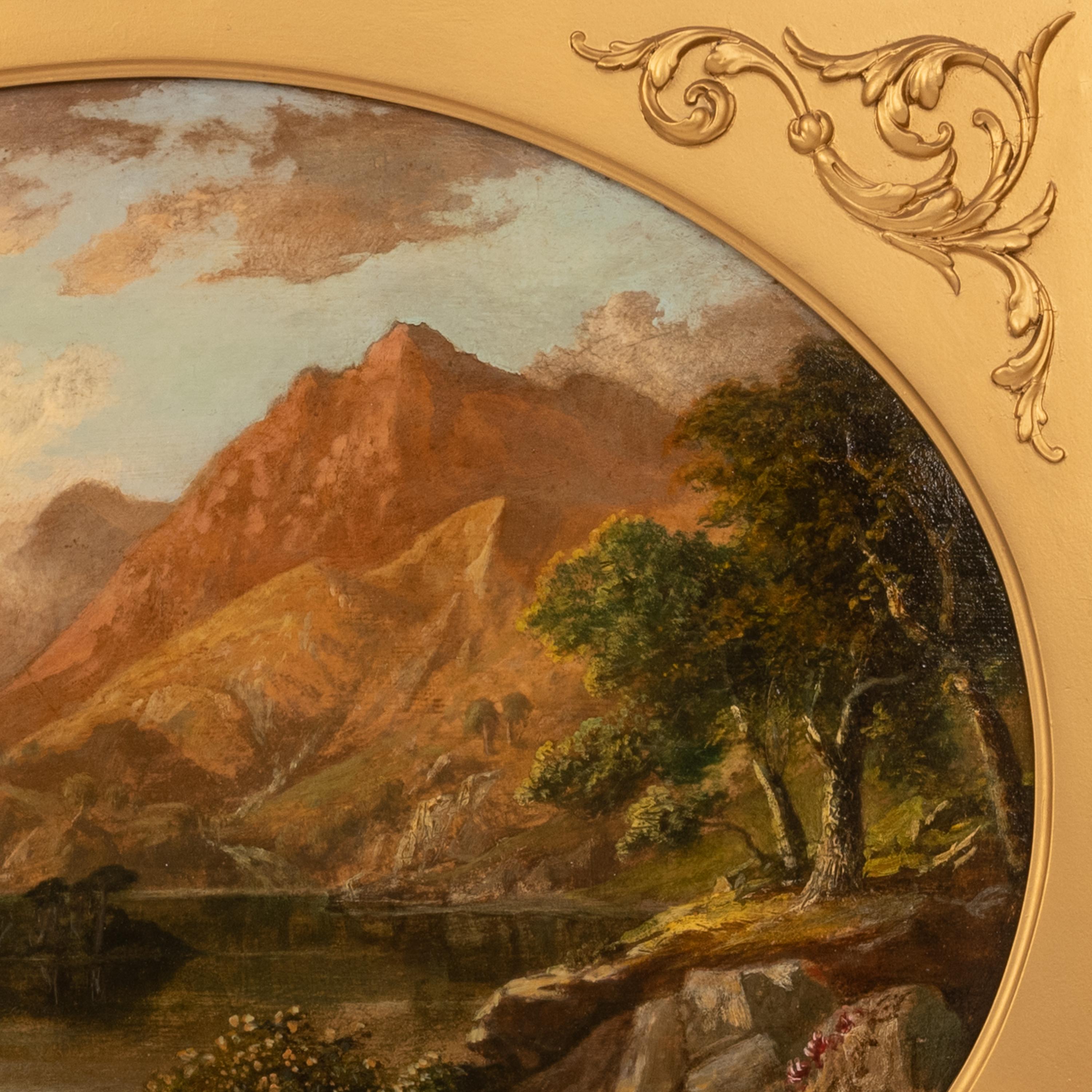Ein Paar antike Ölgemälde schottische Highland-Loch-Szenen, G. F. Buchanan 1872 im Angebot 4