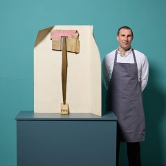 George Fullard ARA (1923–1973) Relief with Bronze Figure