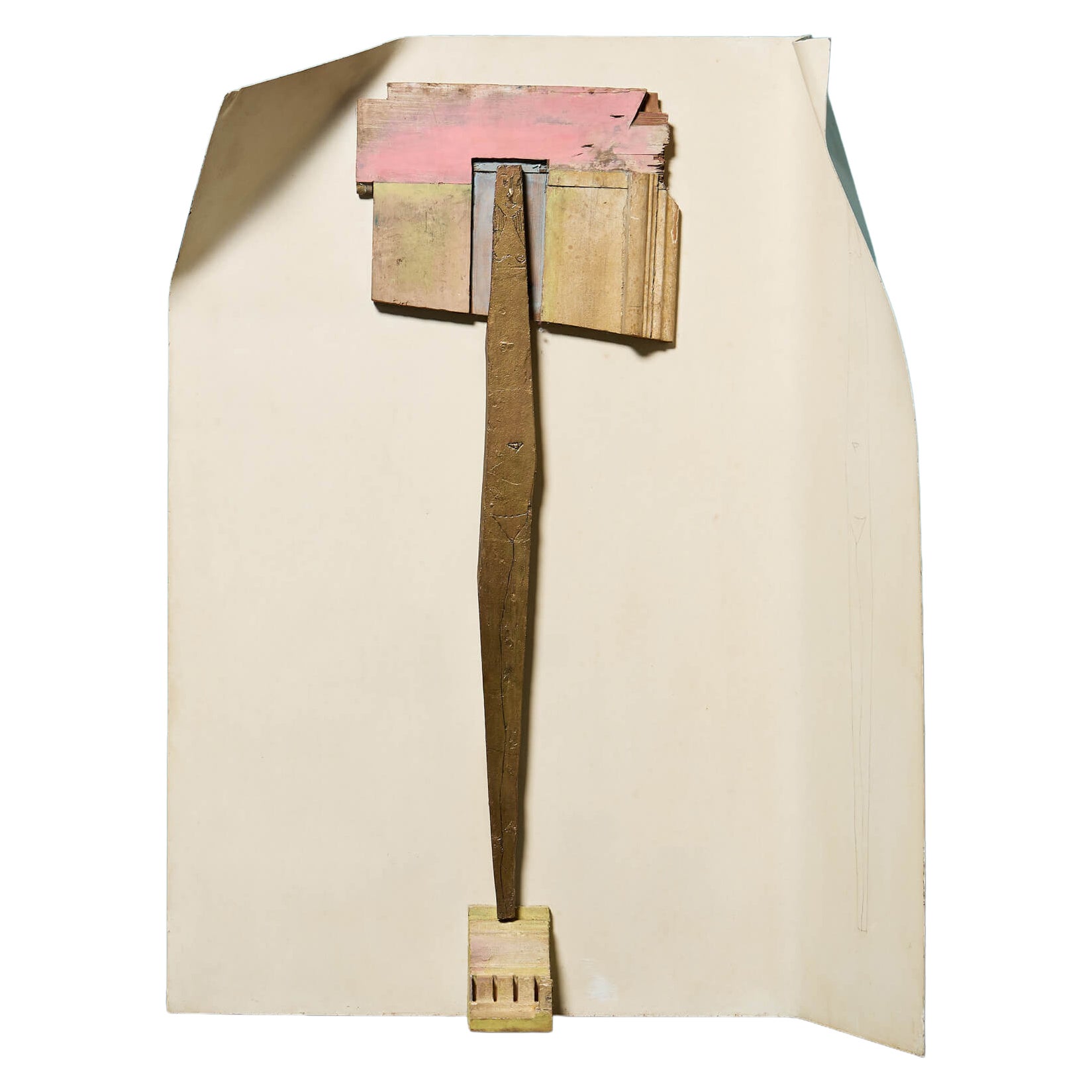George Fullard ARA (1923–1973) Relief with Bronze Figure For Sale