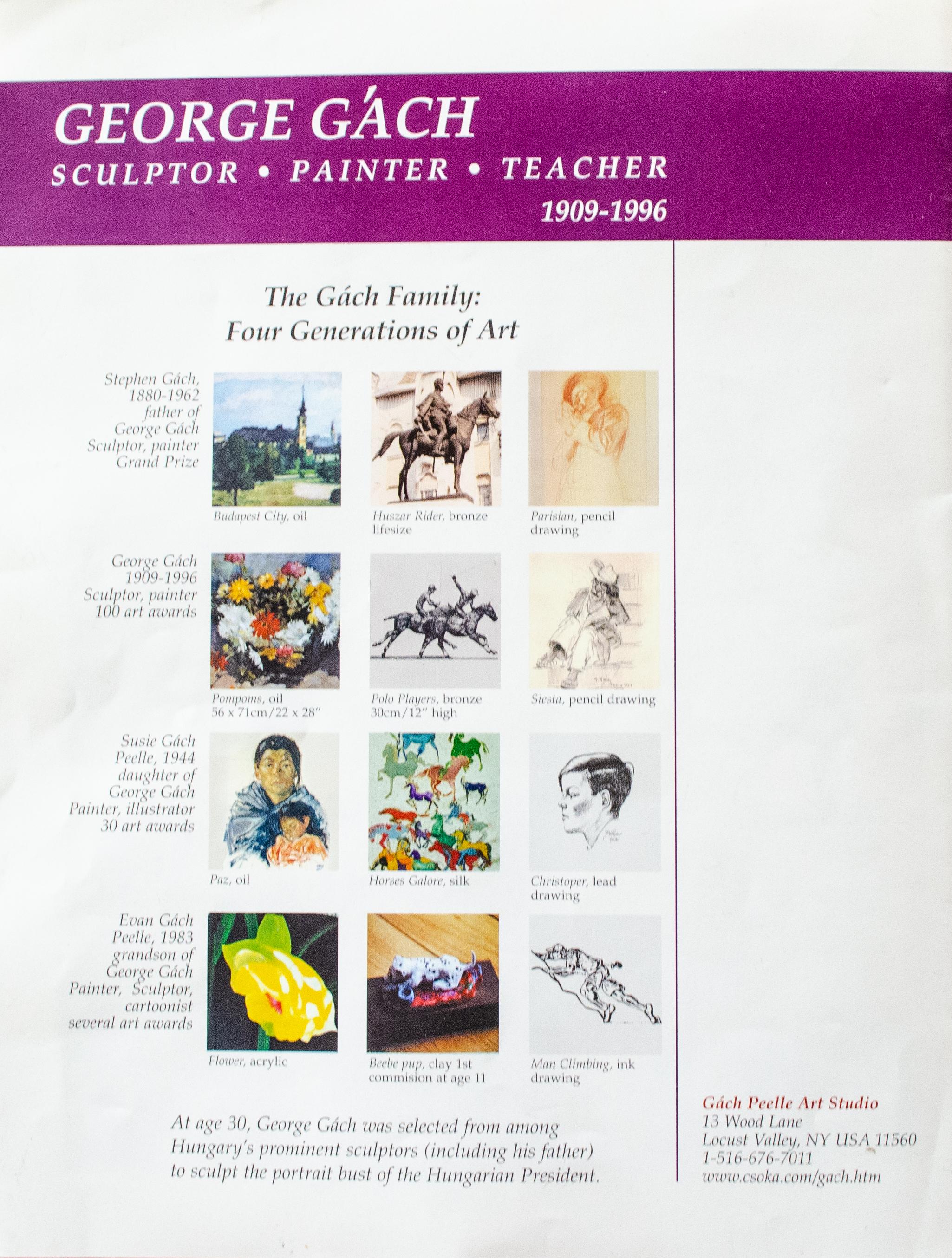 Cuadro de George Gách de Glenwood Landing, Long Island, firmado en venta 5
